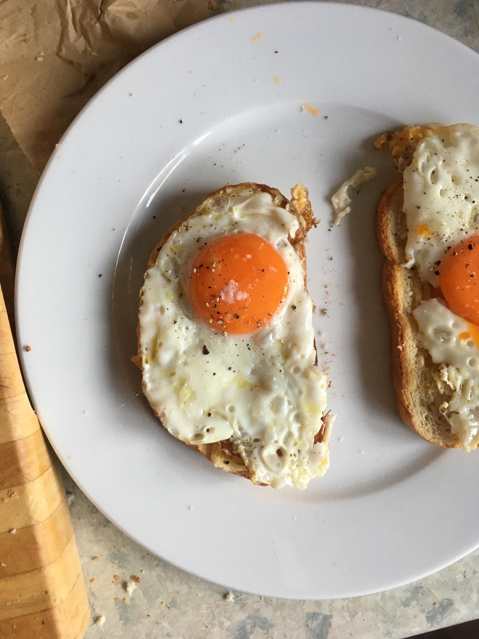 Today, My Fried Egg Perfectly Matched My Toast - A Culinary Triumph!
