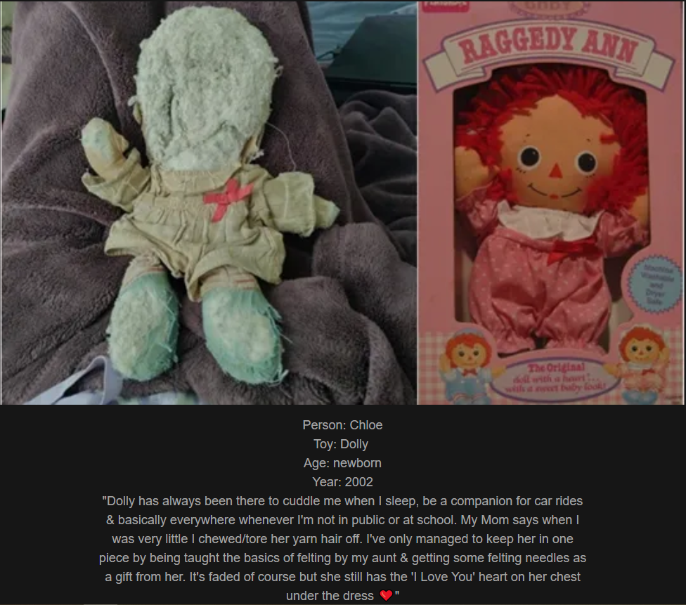 Day 863: Join Me on My Website Celebrating Childhood Toys - Meet Dolly!