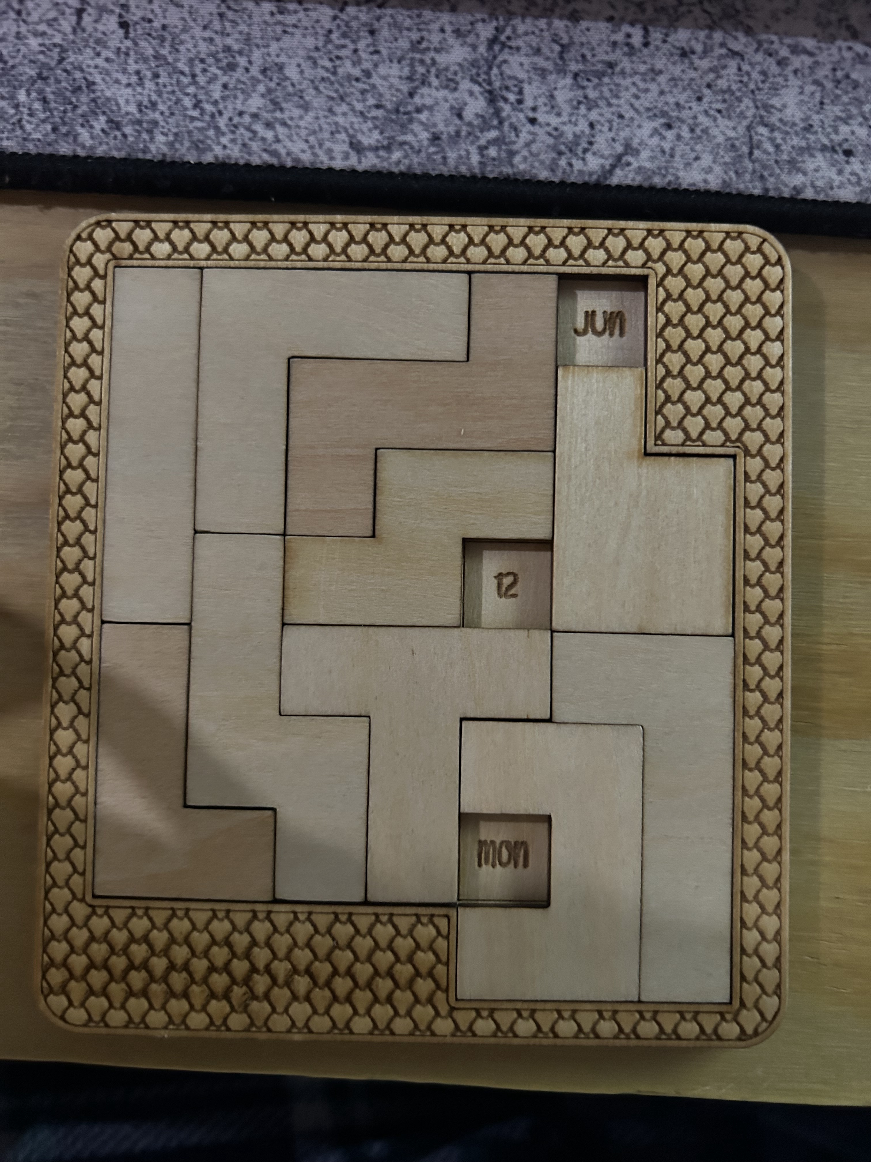 Laser-Cut Puzzle Solutions for June 12th to June 18th