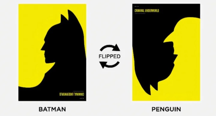 A clever twist: Batman's cover reveals the villainous Penguin!