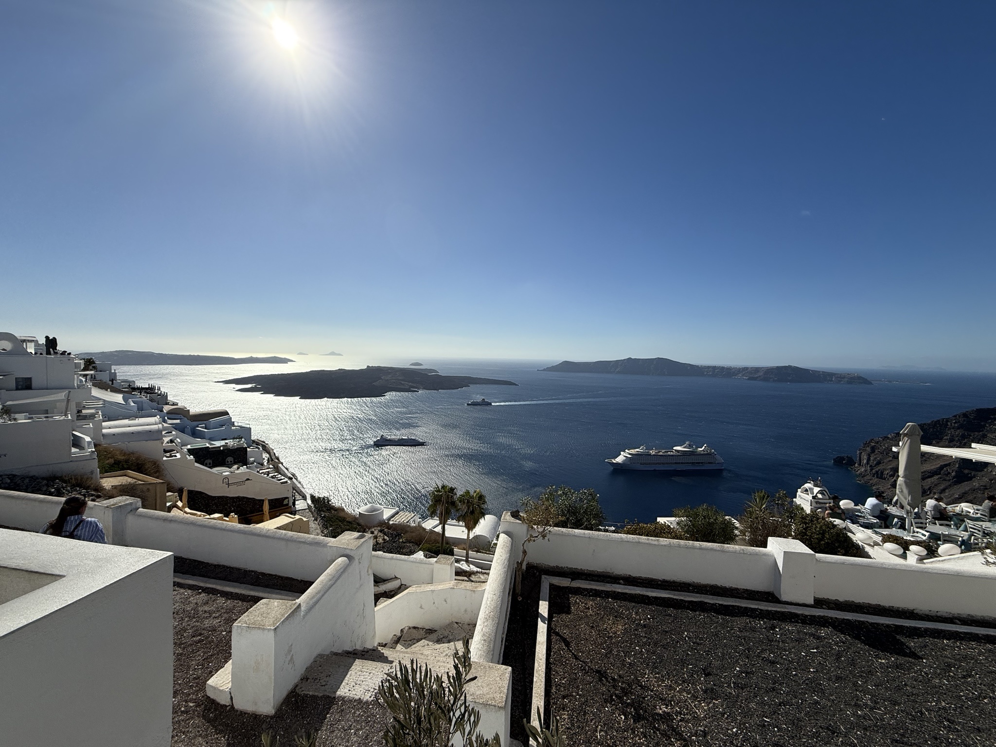Stunning views of Santorini