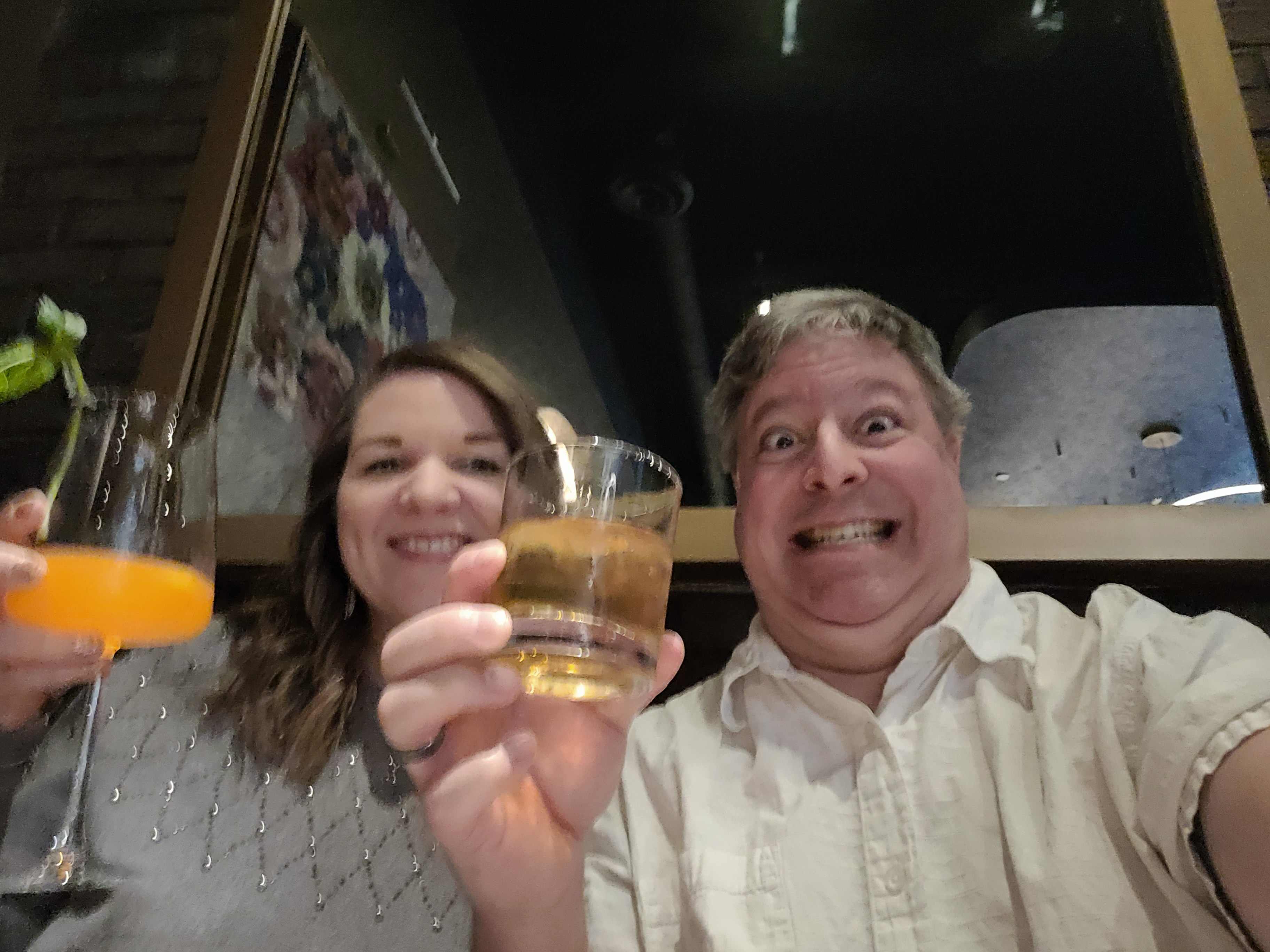 Just me and the missus enjoying life...