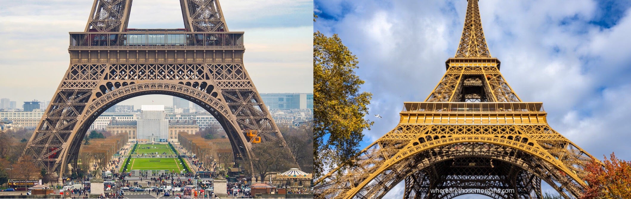 Two Stunning Perspectives of the Eiffel Tower