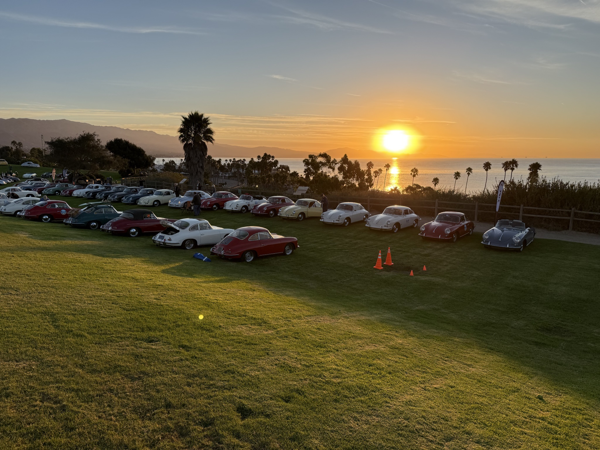 A Stunning Sunrise Over Santa Barbara: The Porsche 356 Gathering
