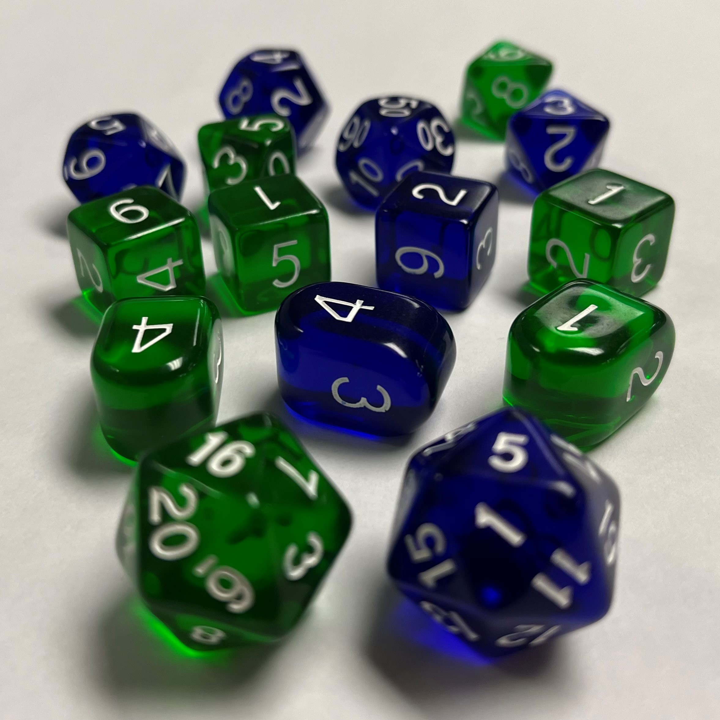 The Stunning Emerald and Indigo 15-Piece Set