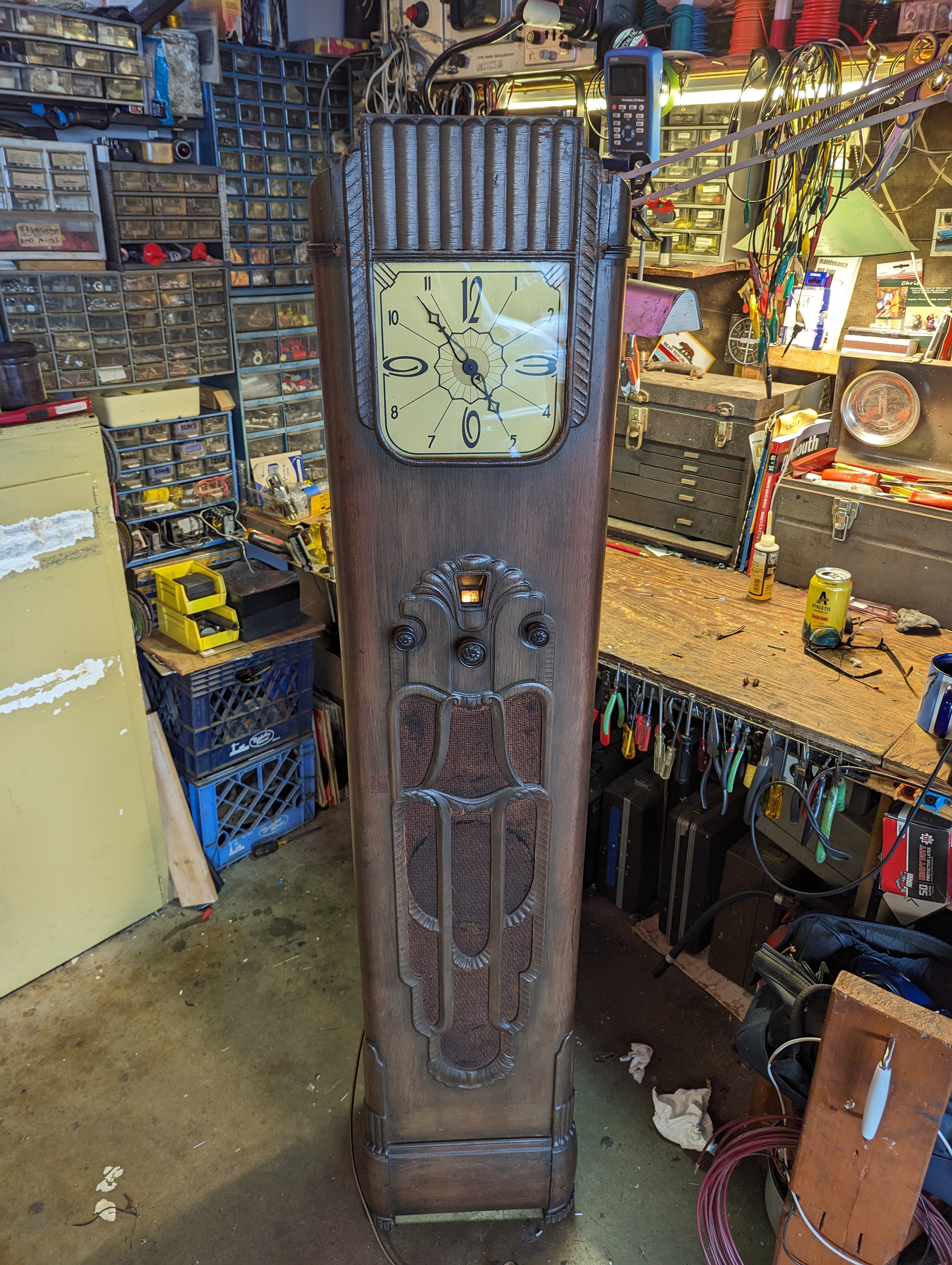 Check Out My Restored 1934 Crosley Grandfather Clock Radio!