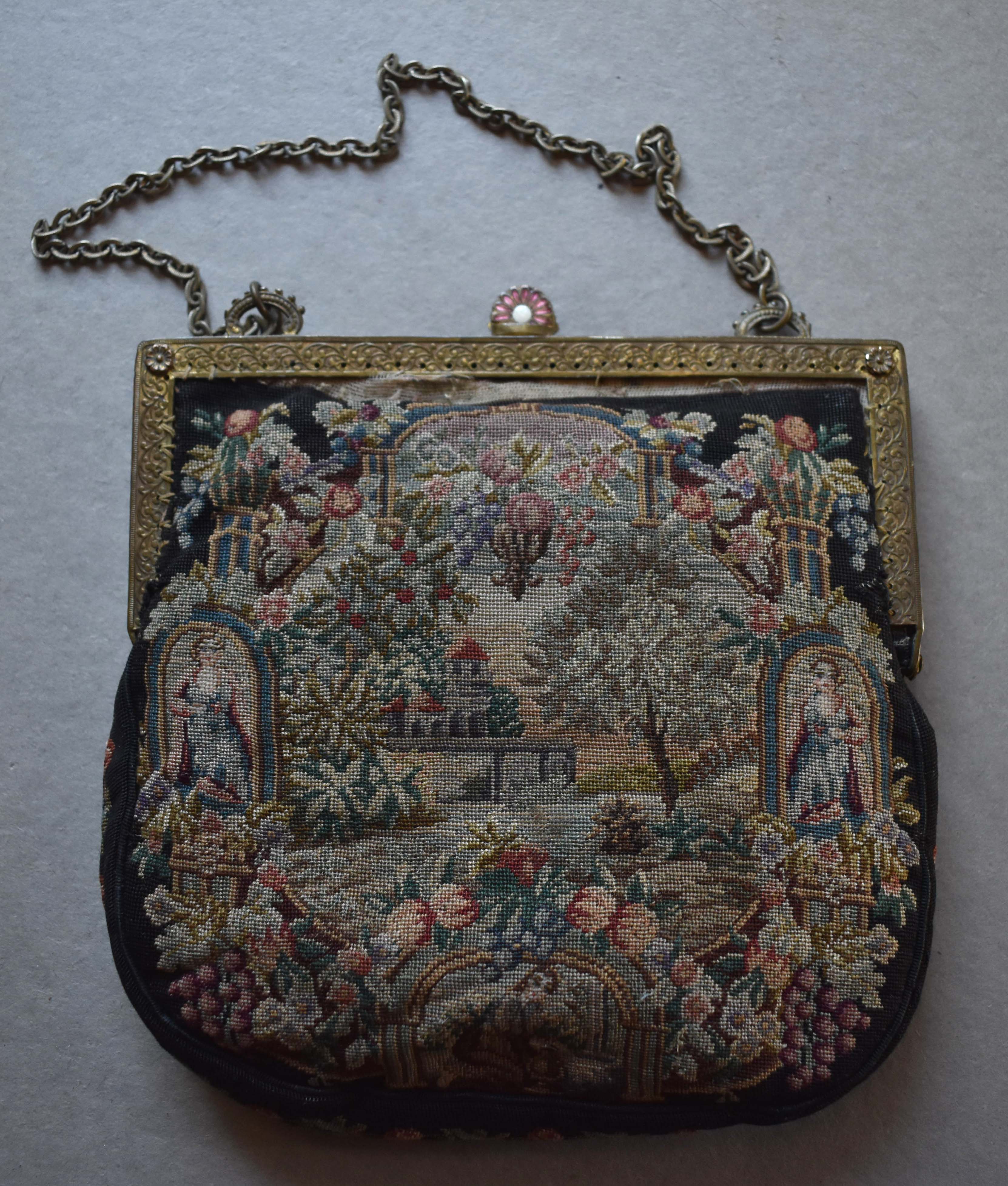 Stylish Empire-Embroidered Handbag