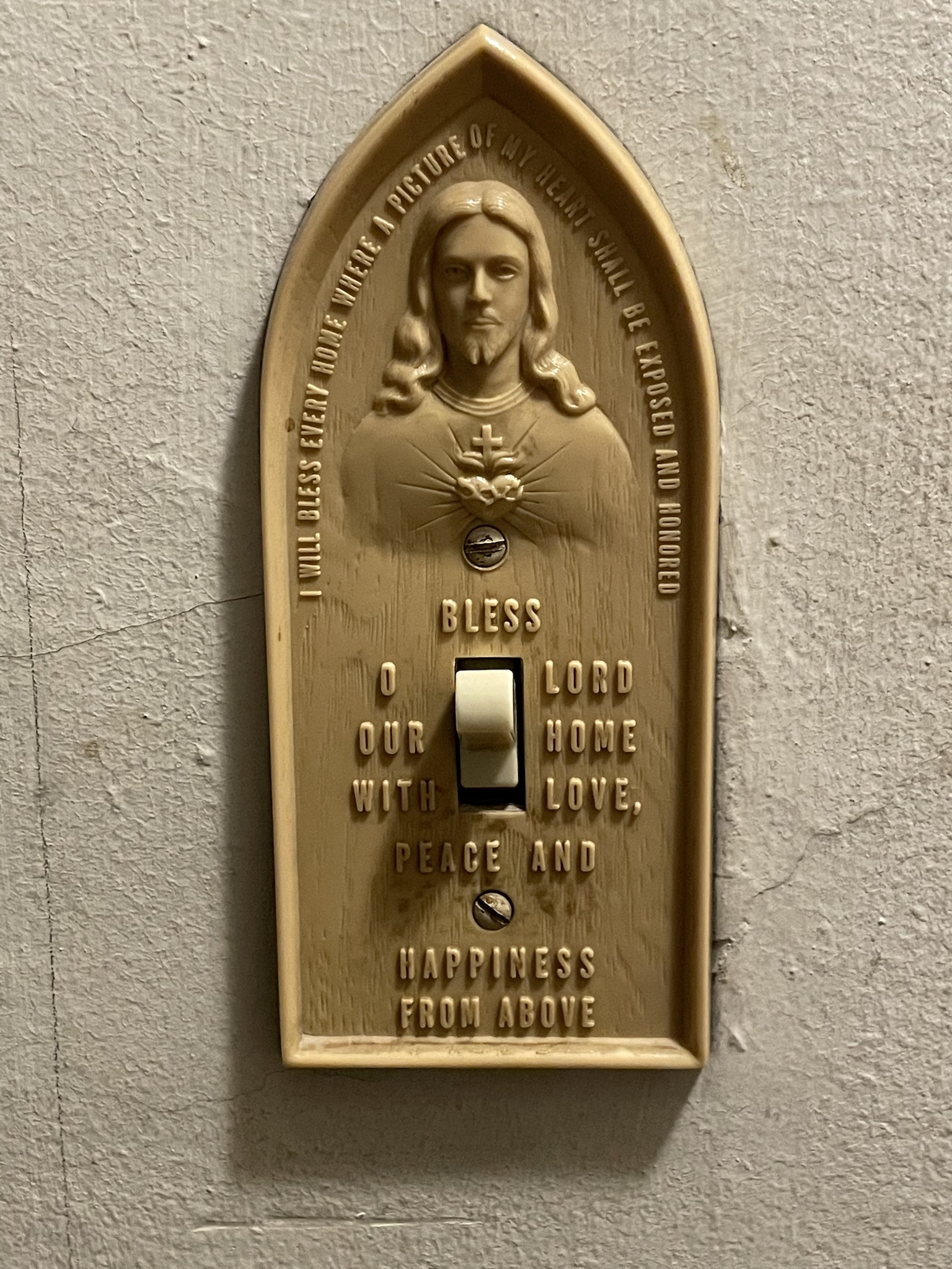 This light switch plate is here to stay—never removing it!