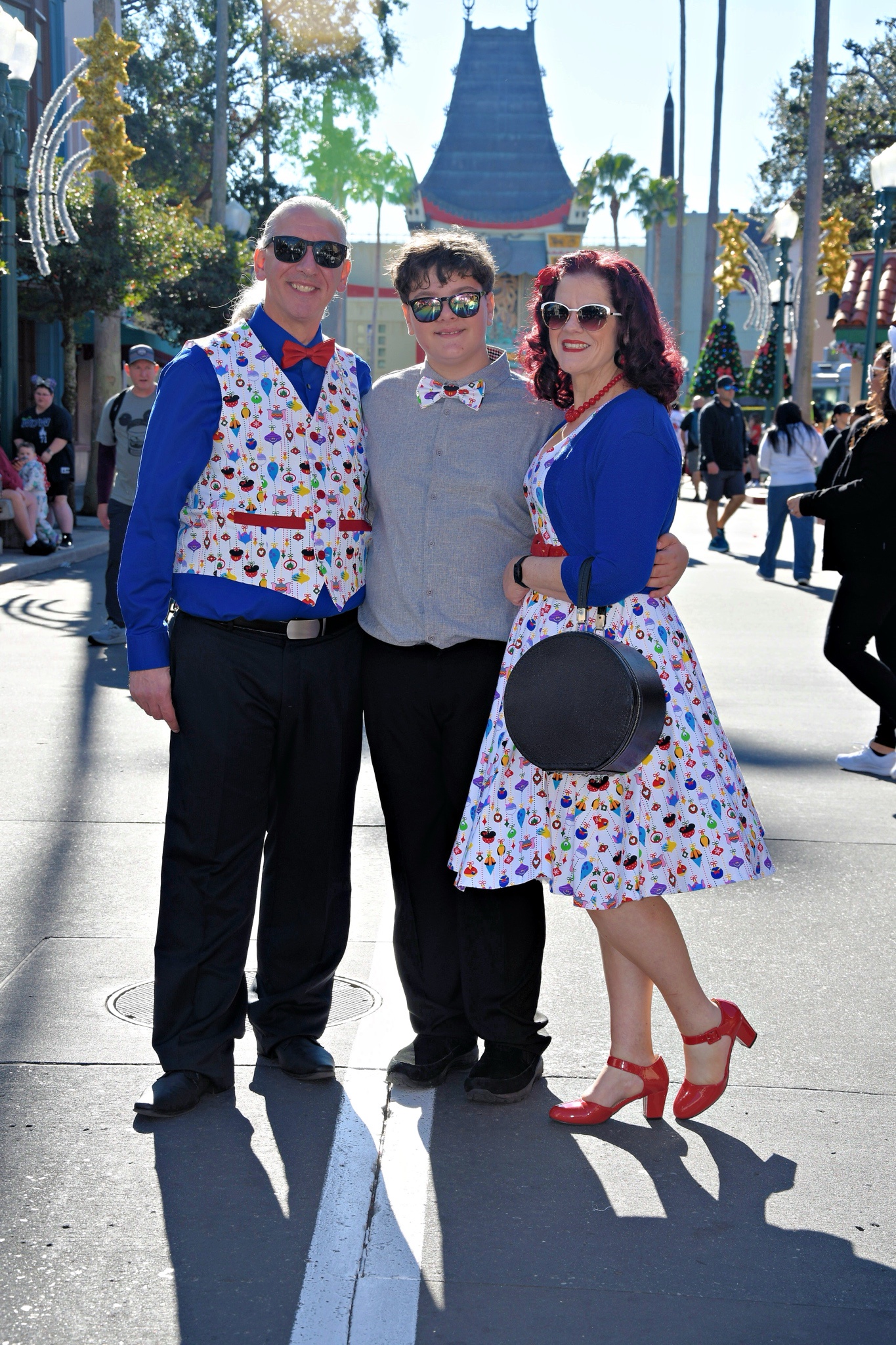 Crafted with Love: My Wife's Stunning Dress and Our Family's Disney Dapper Day Outfits