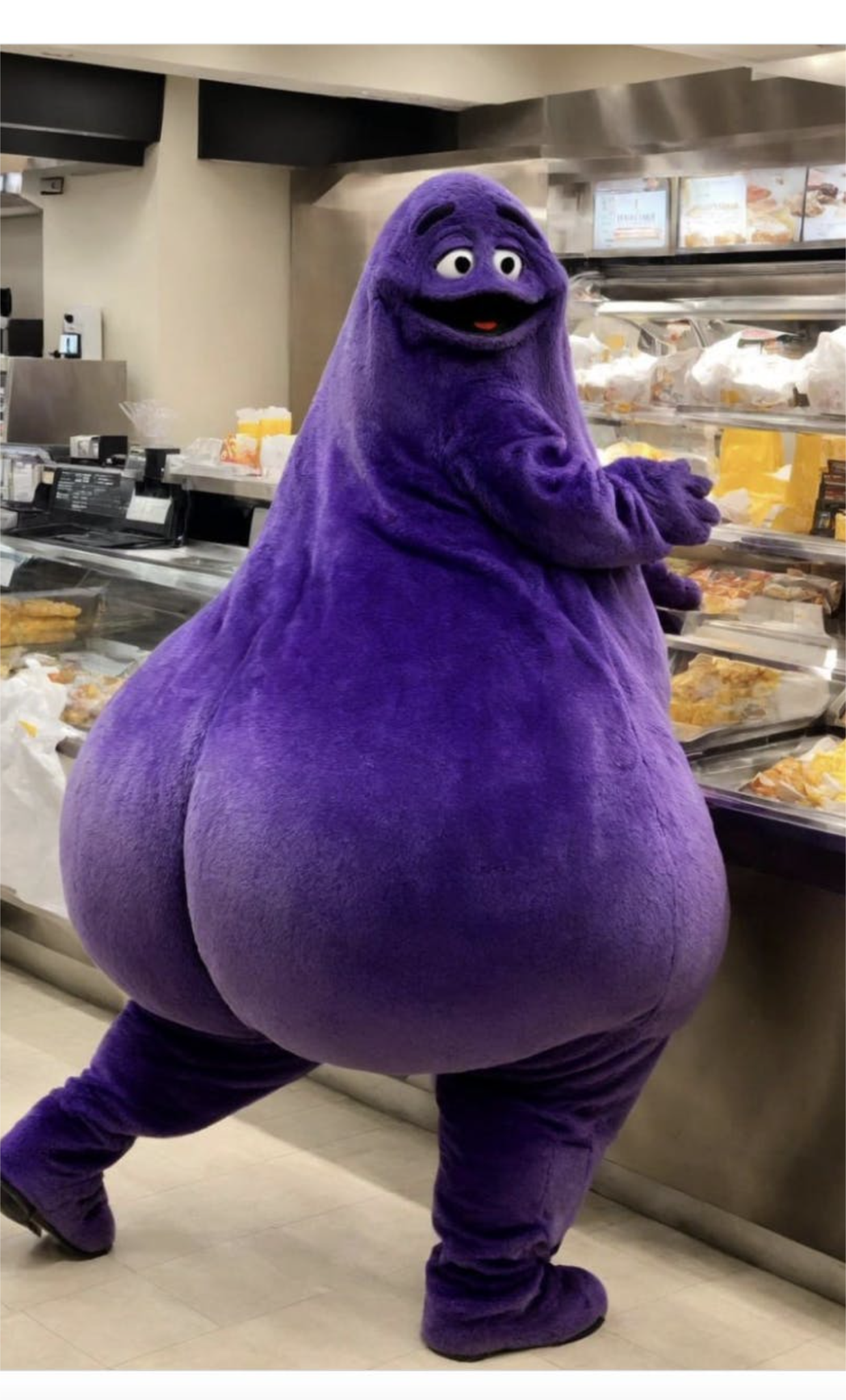 That booty gives me Grimace vibes.