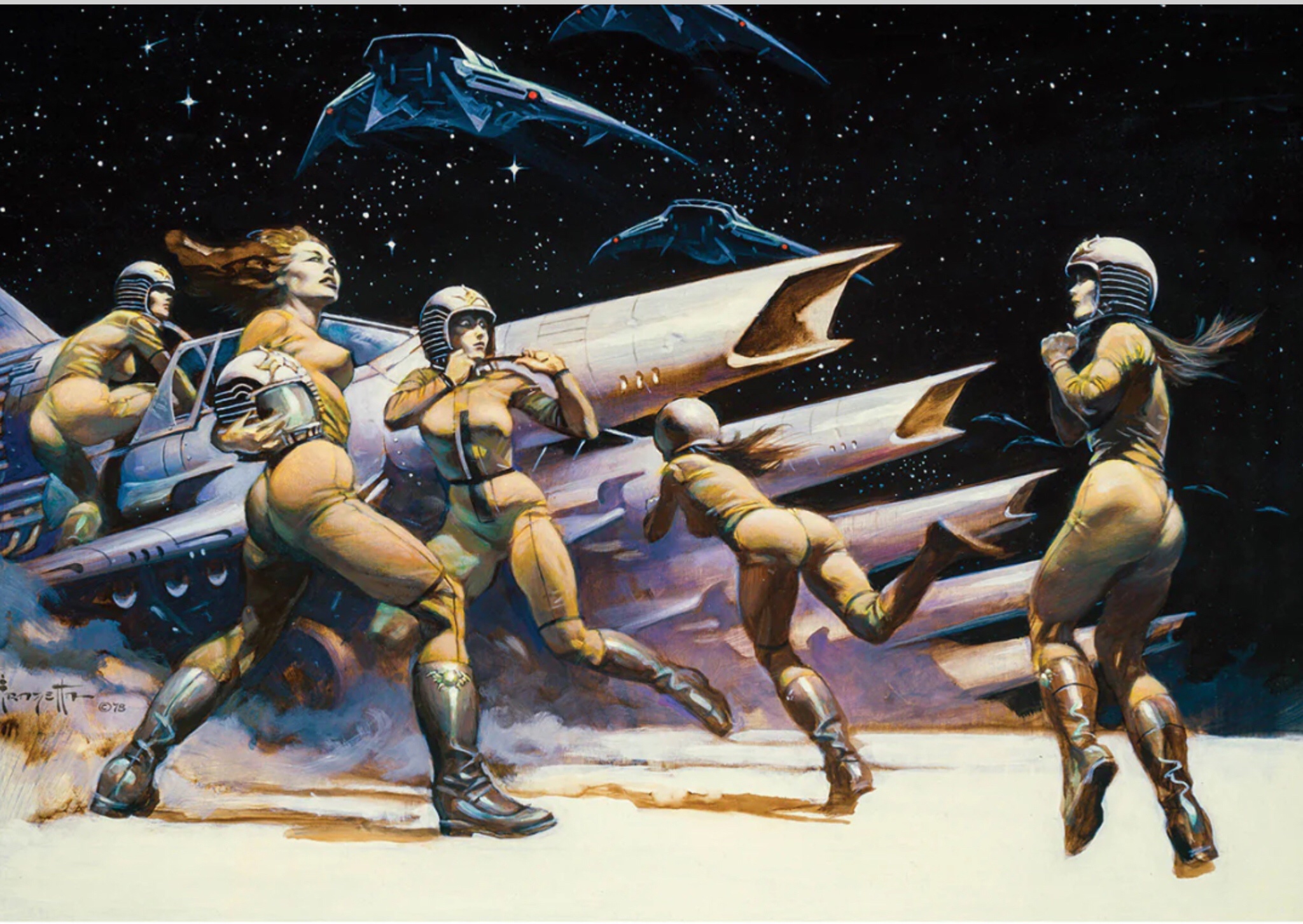 Frank Frazetta's Iconic Artwork for Battlestar Galactica: A TV Guide Classic