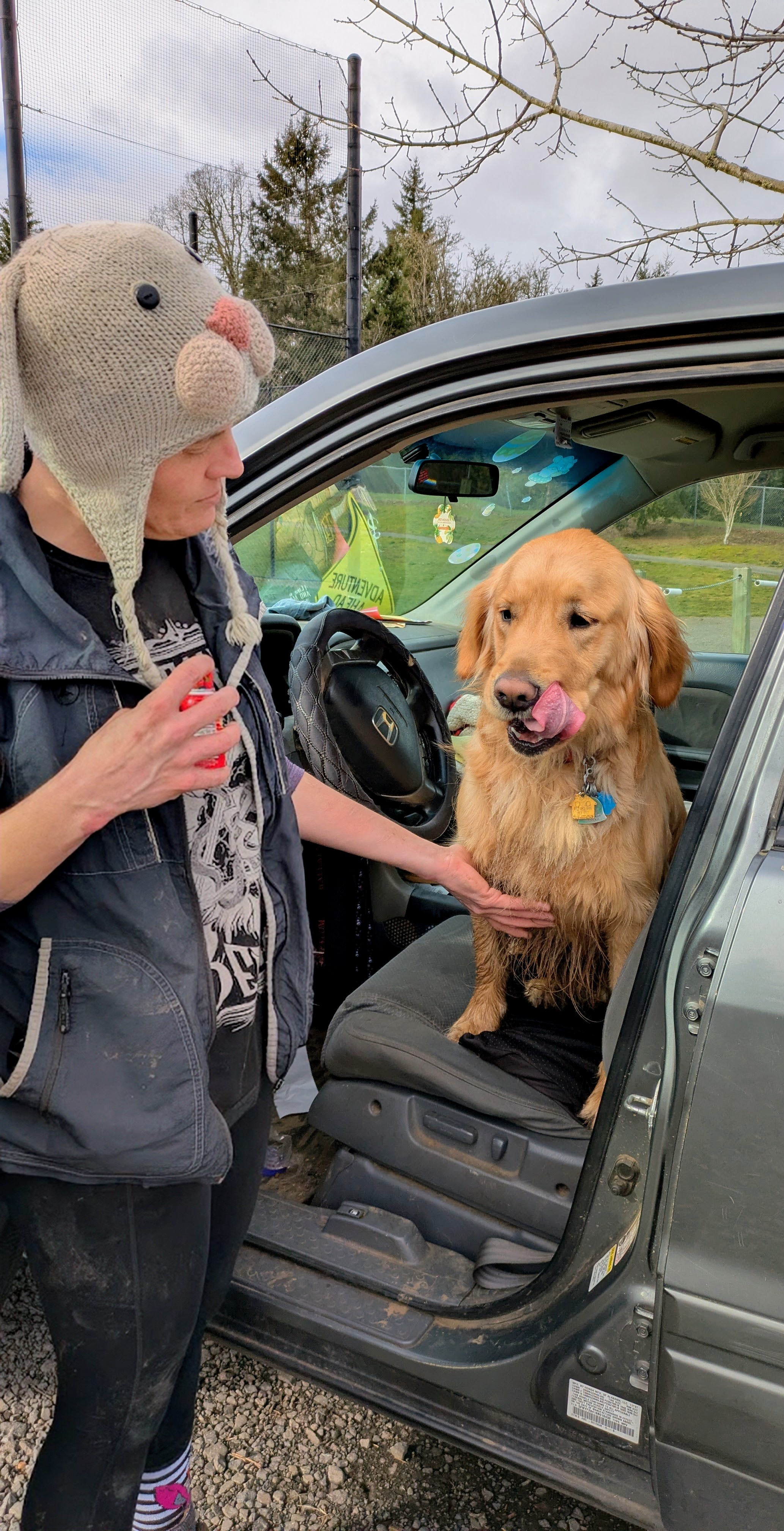 Jasper enjoying a day out at the park