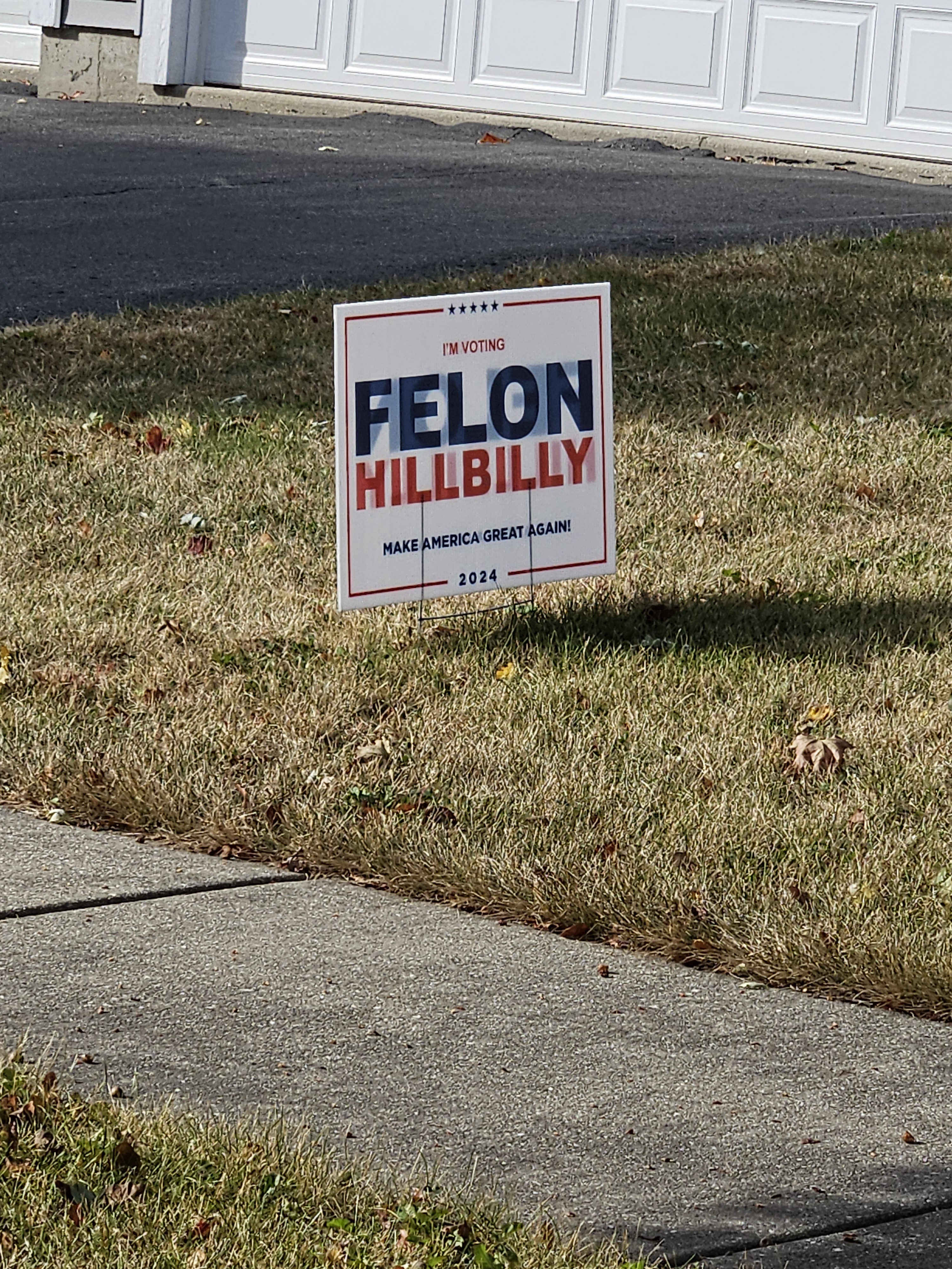 Spotted on my route today: Is this a pro or anti-Trump statement?