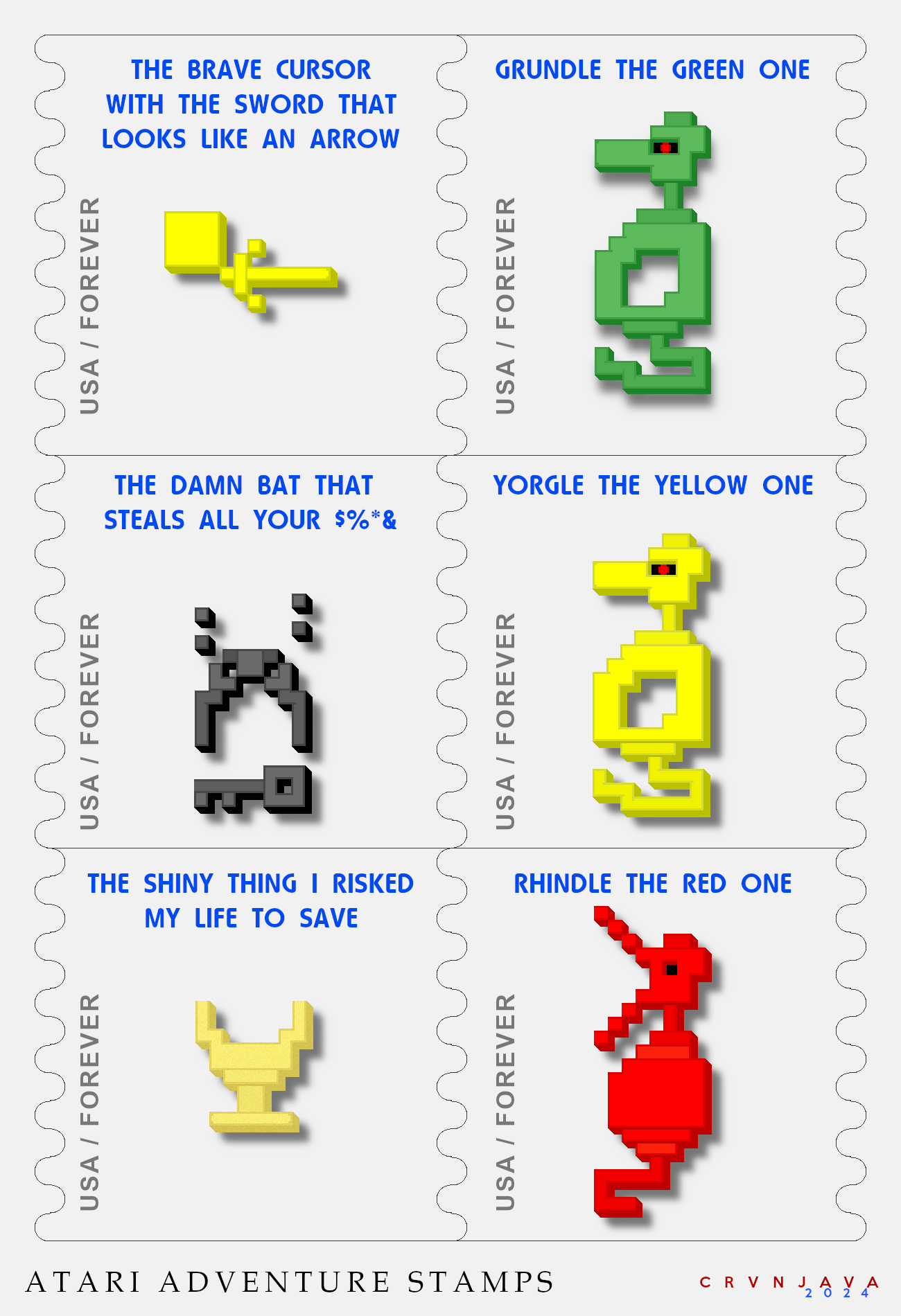 Exploring Atari Adventure Stamps: A Nostalgic Journey