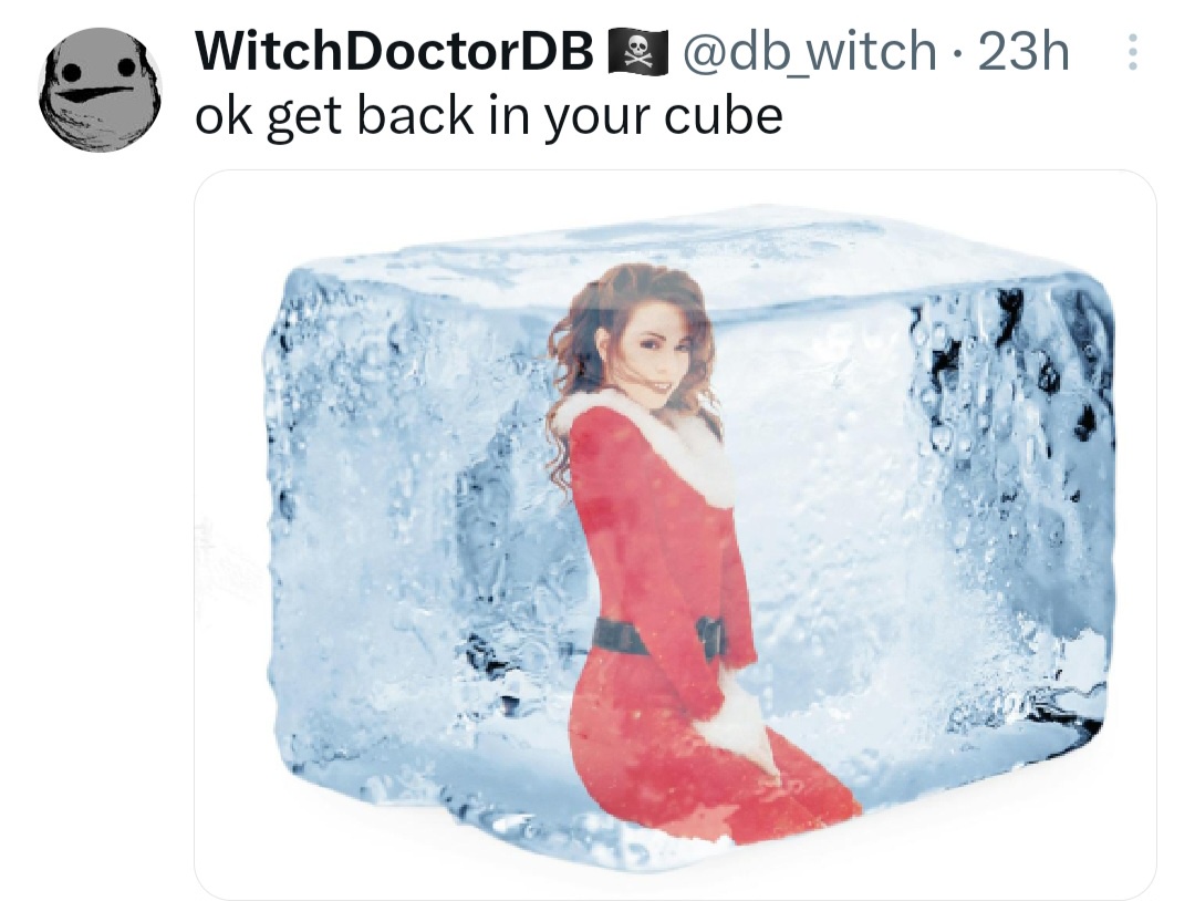 Time to Return It to the Freezer