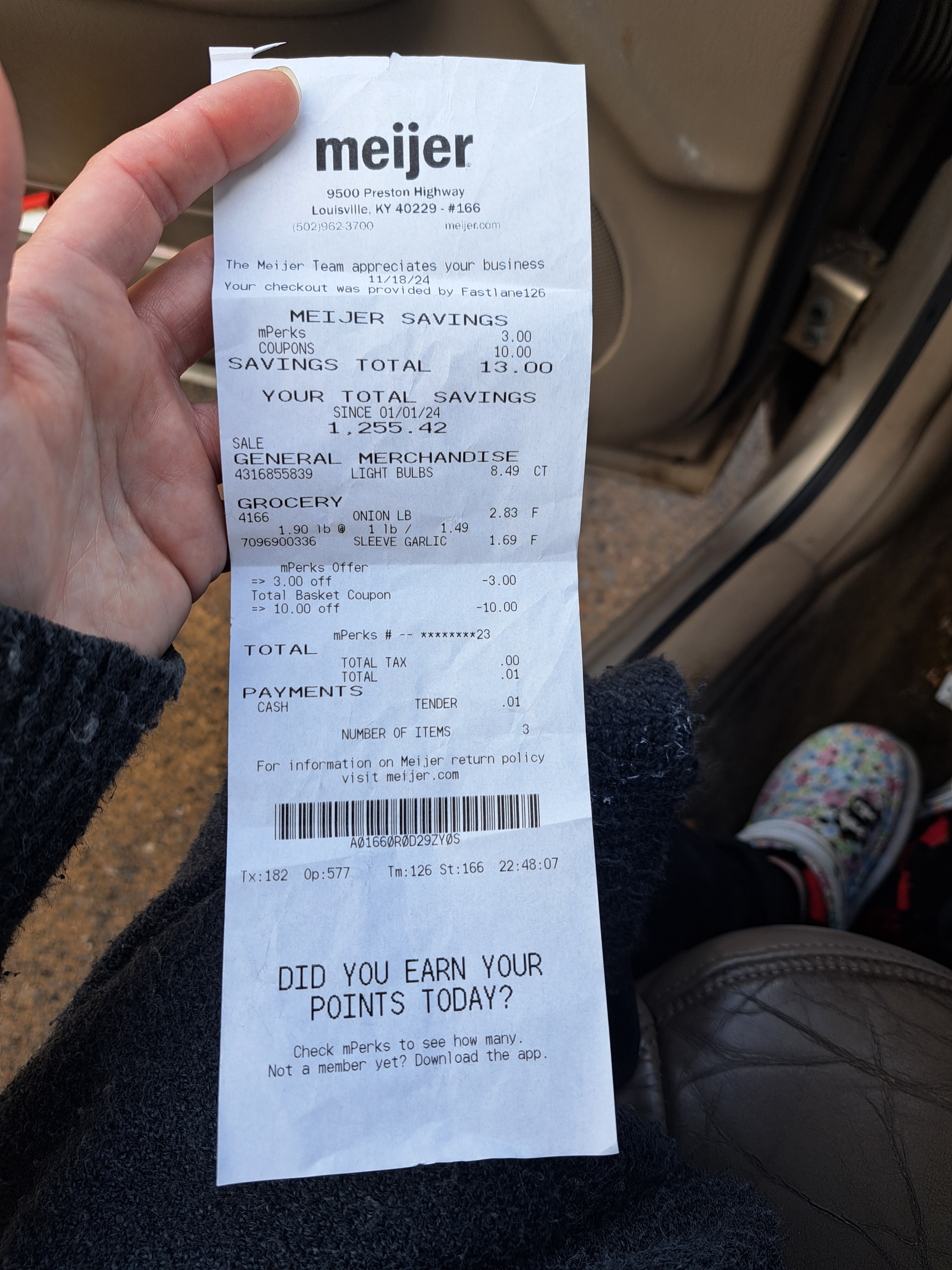Who wouldn't want onions, garlic, and light bulbs for just a penny?