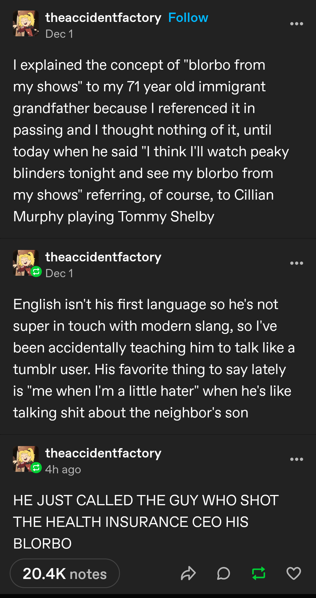 The beloved blorbo phenomenon
