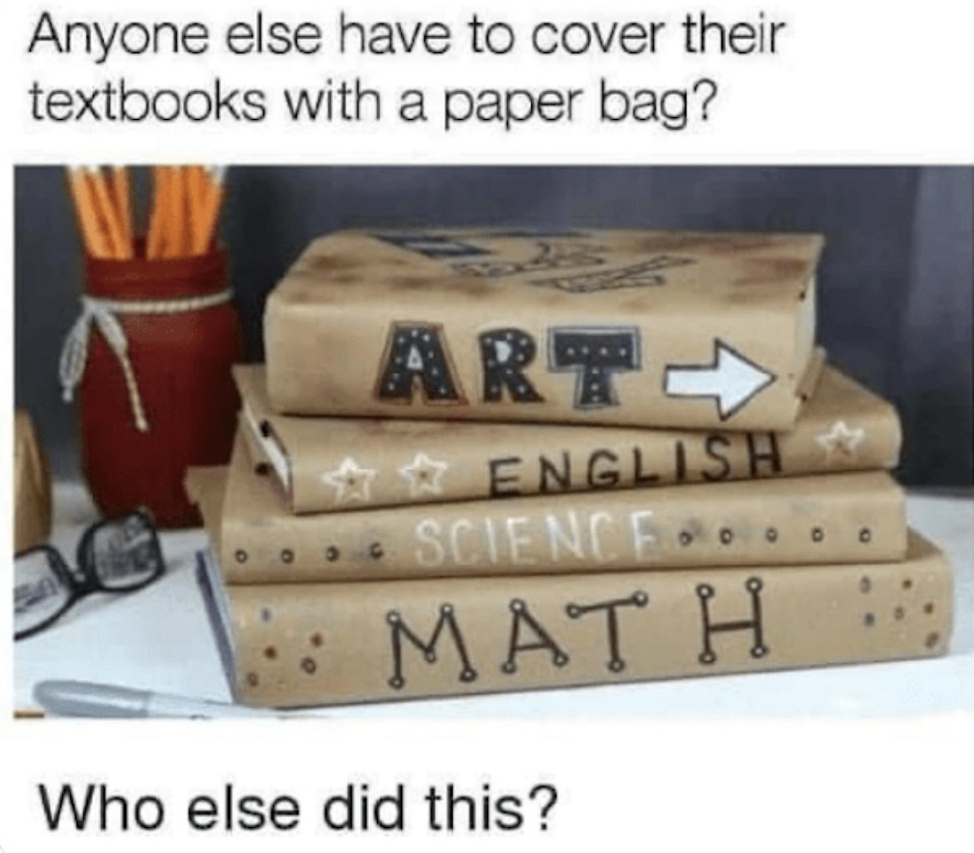 Who else remembers this school textbook hack?