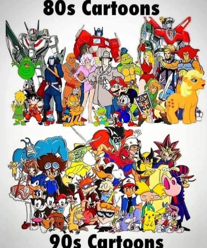 Which era had the best cartoons: the 80s or 90s?