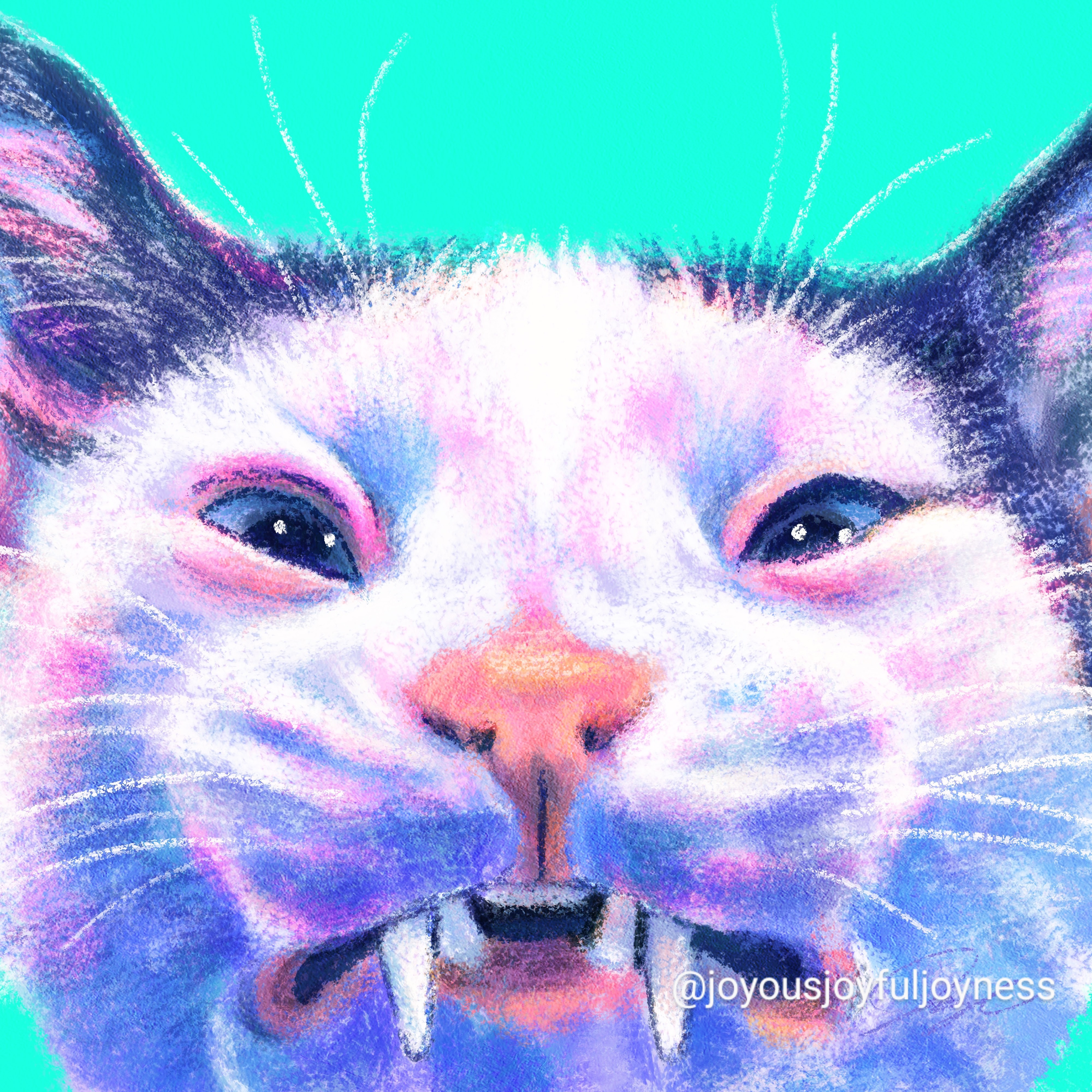 Happy Caturday! Presenting My Artwork 'Scrungle'