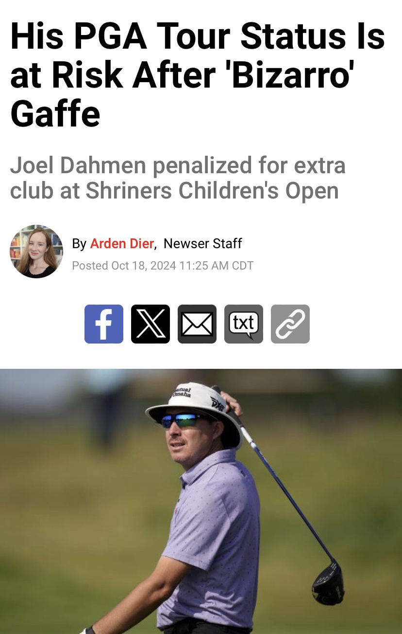 Why Does Having an Extra Club in His Bag Even Matter?