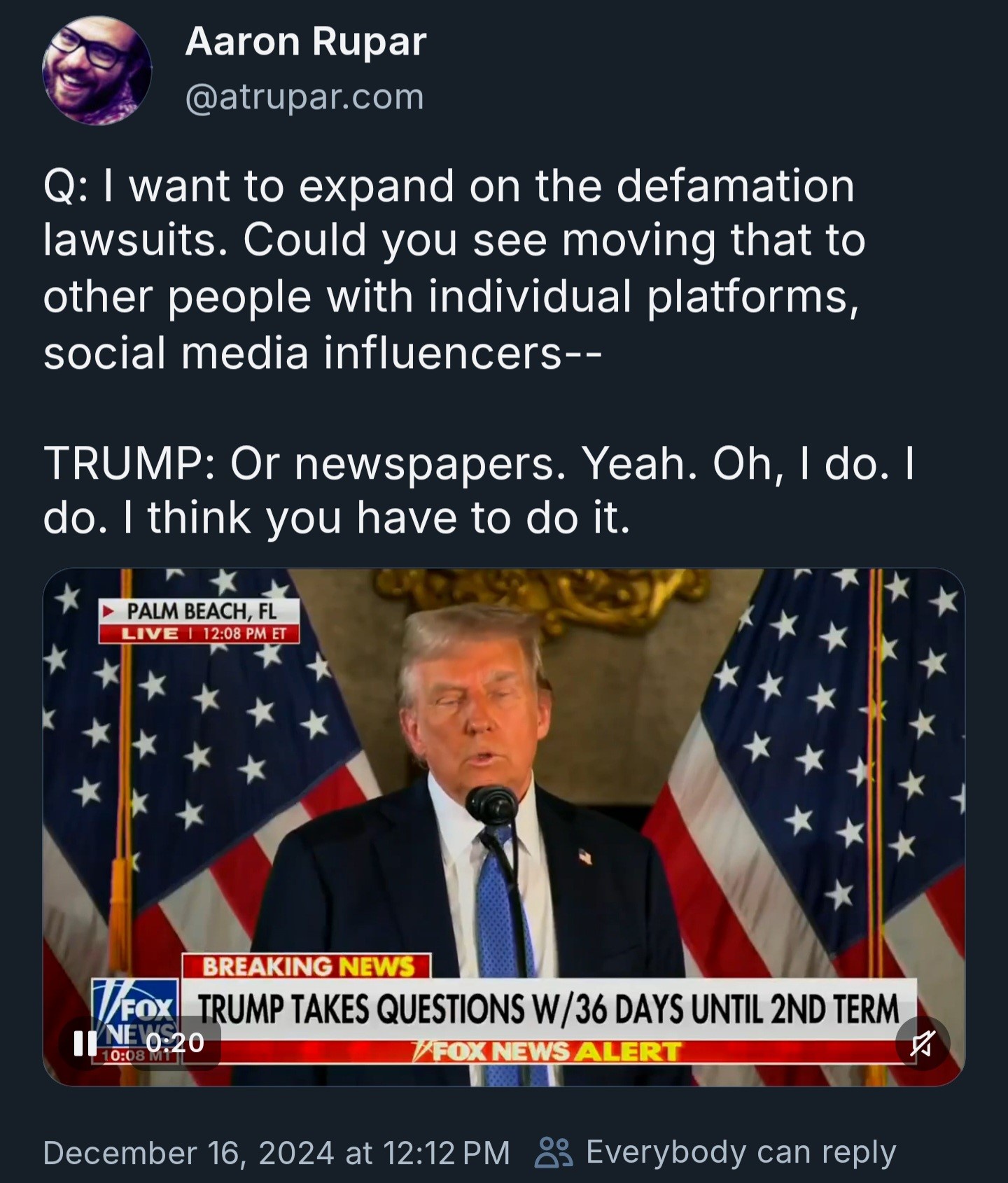Day 41 Post-Election: Remembering the 'Party of Free Speech' with a Laugh