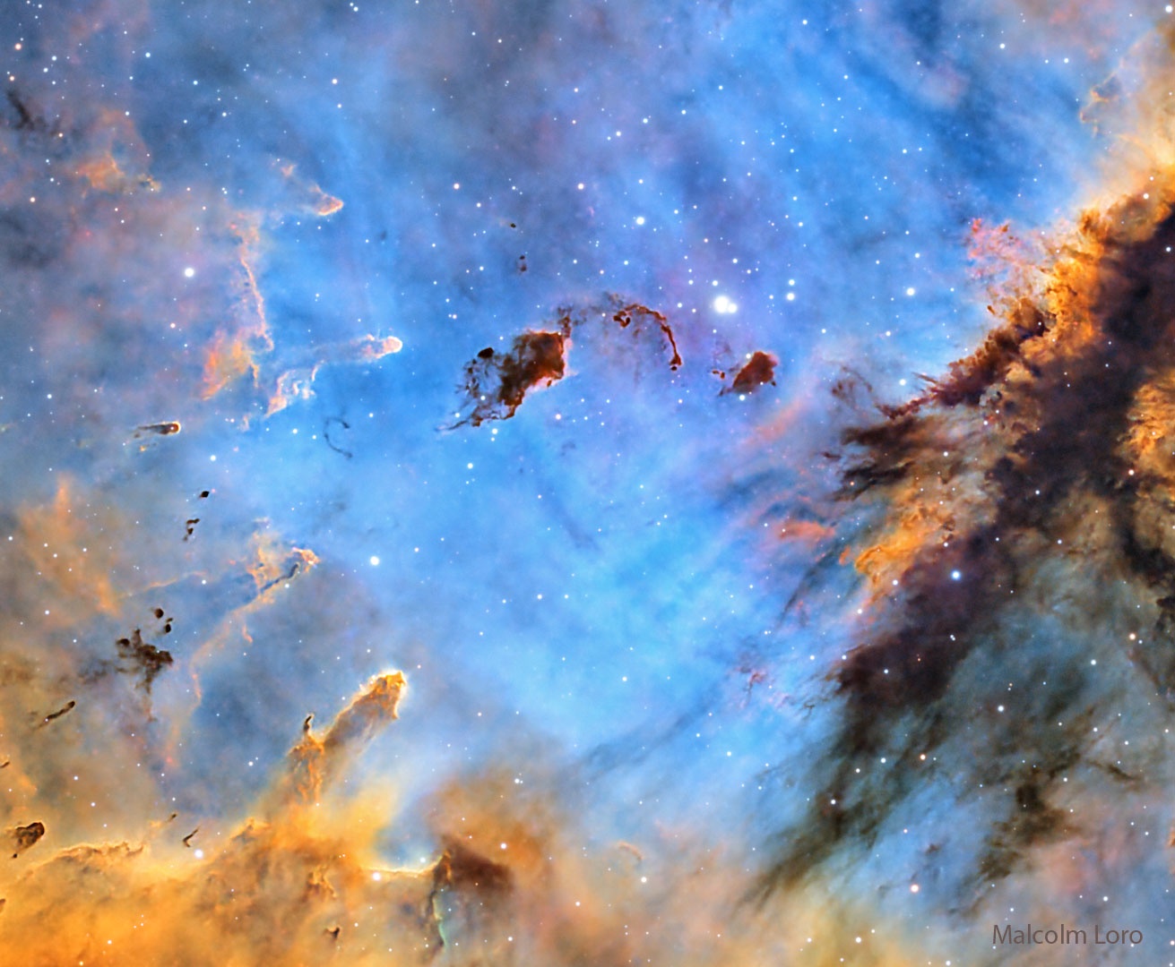 Exploring the Stars and Dust of the Pacman Nebula