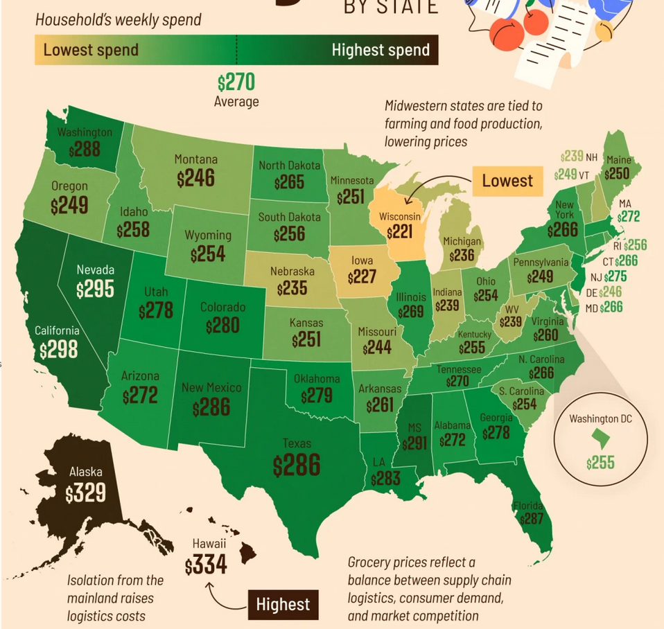 Comparing Weekly Grocery Bills to Median Annual Income: A Shocking Reality