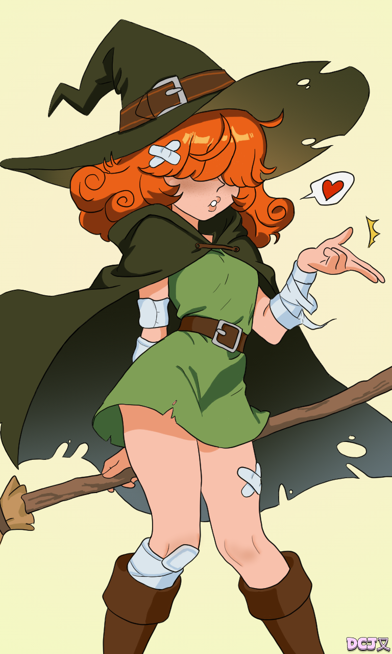 Meet Eden: The Lovably Clumsy Witch in Action