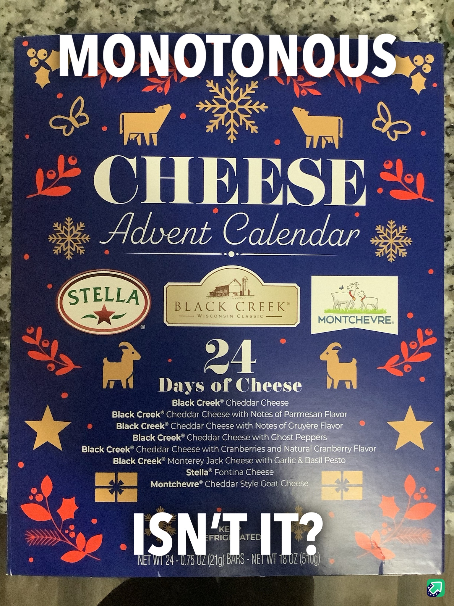 Cheese Advent Calendar - Day 7