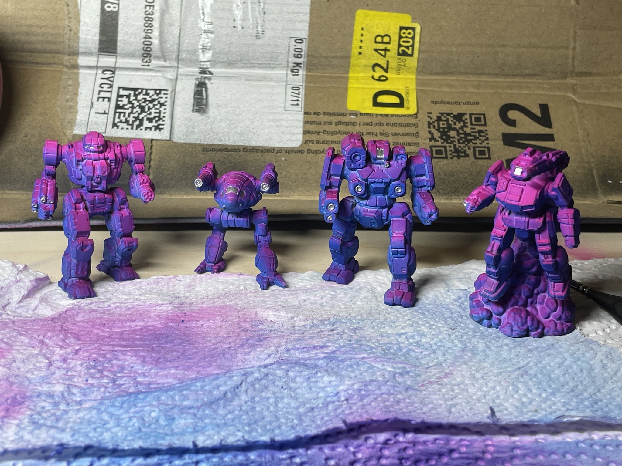 Epic Synthwave Mechs Ready for Battle!