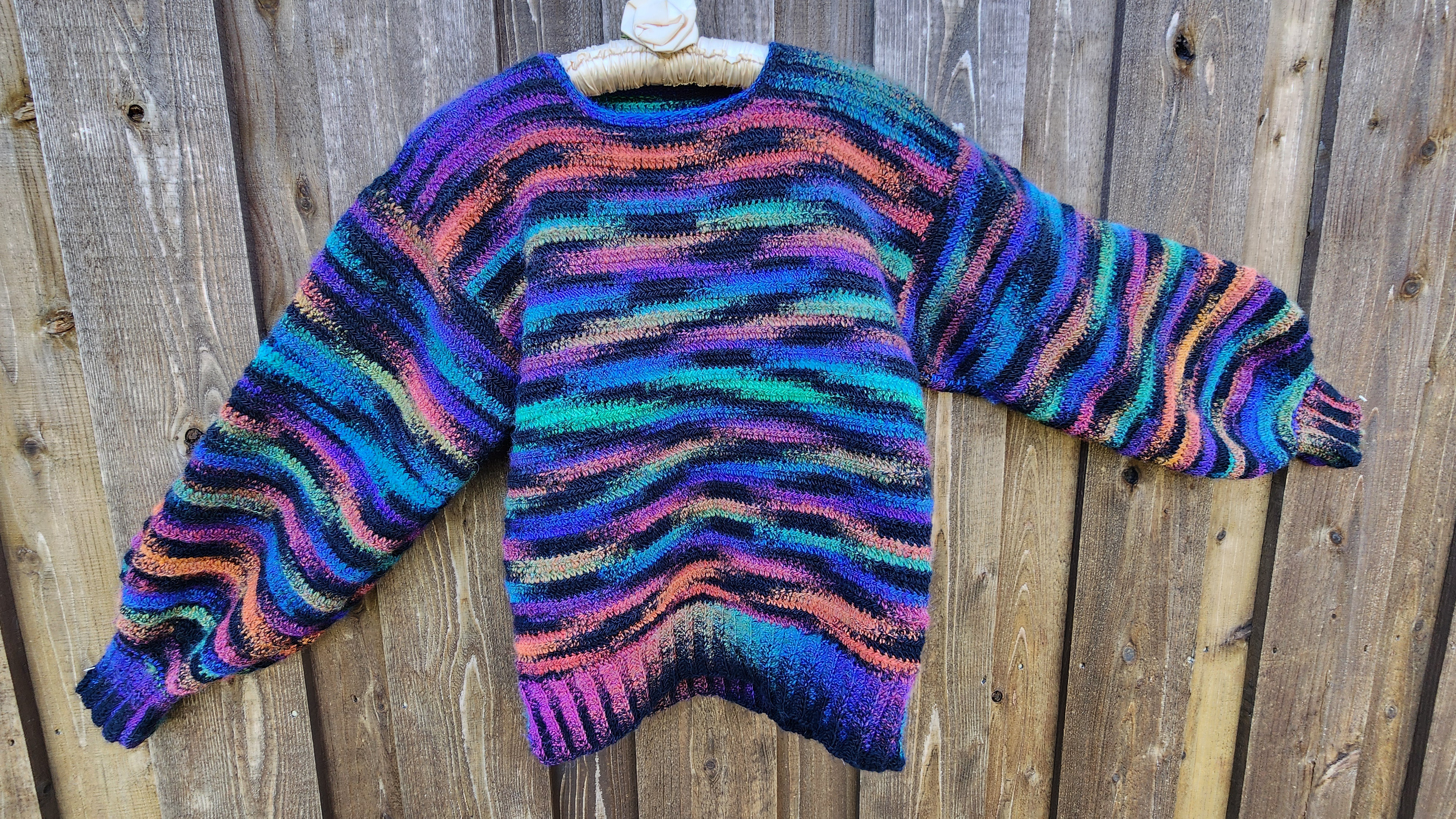 Proudly Showcasing My Handcrafted Sweater!