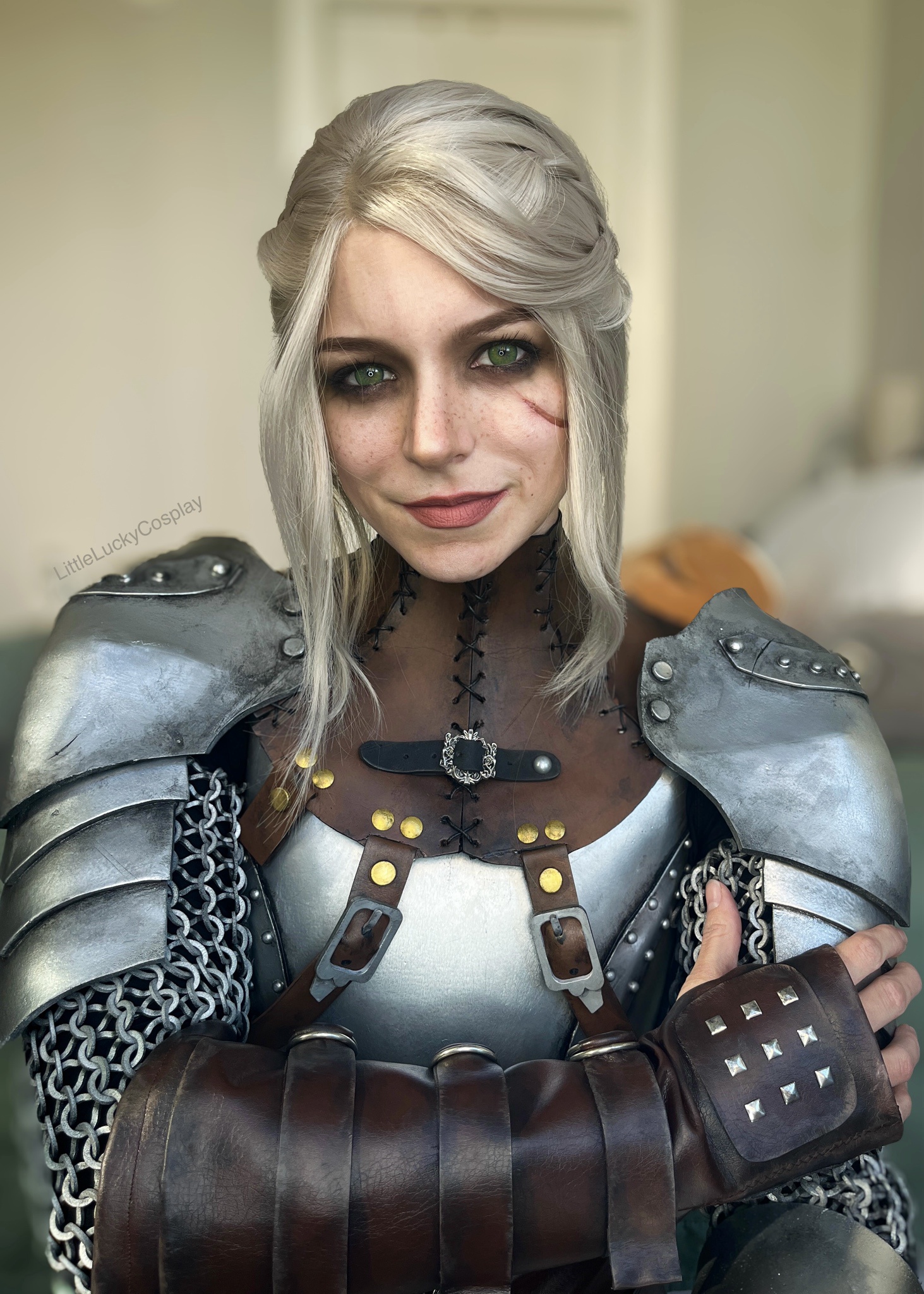 Progress Update: Armored Ciri's Makeup and Wig Transformation!