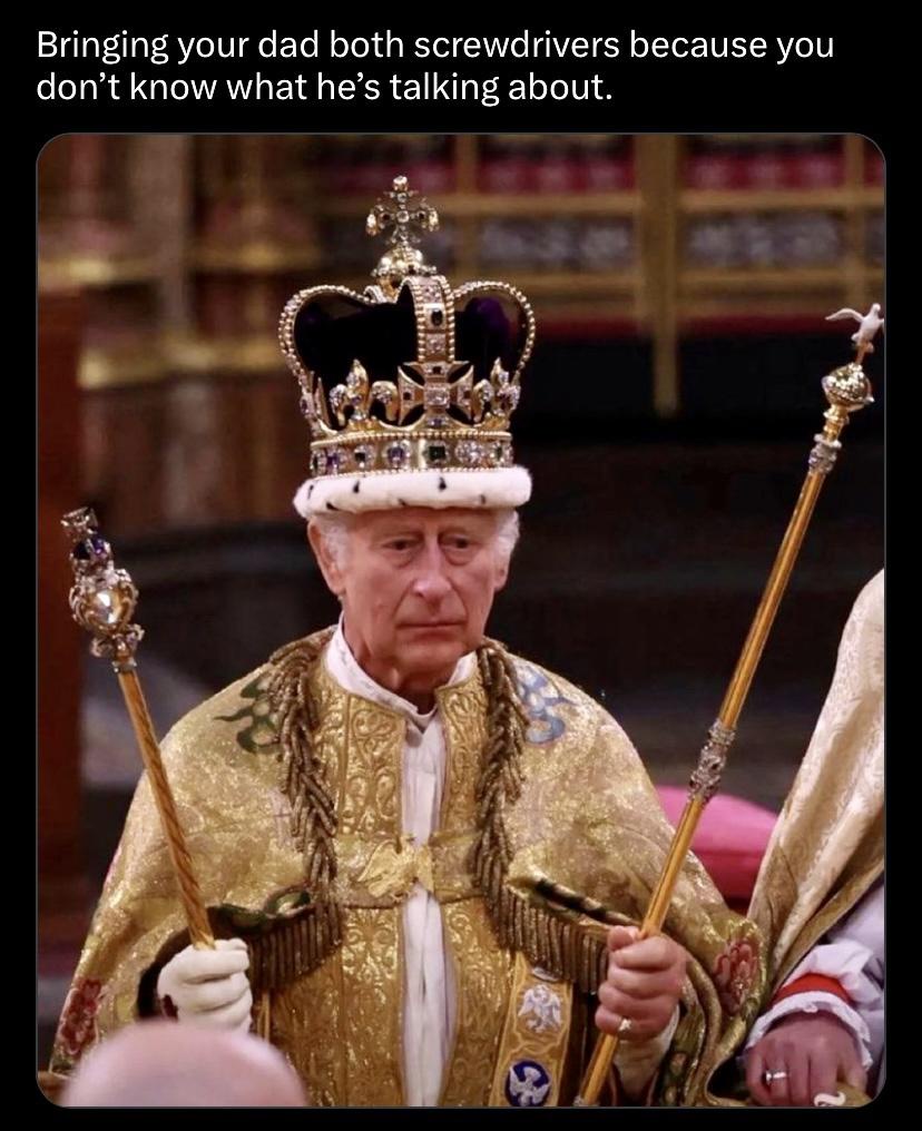 I like to think I'm enlightened, but I can't get behind making a man a queen.