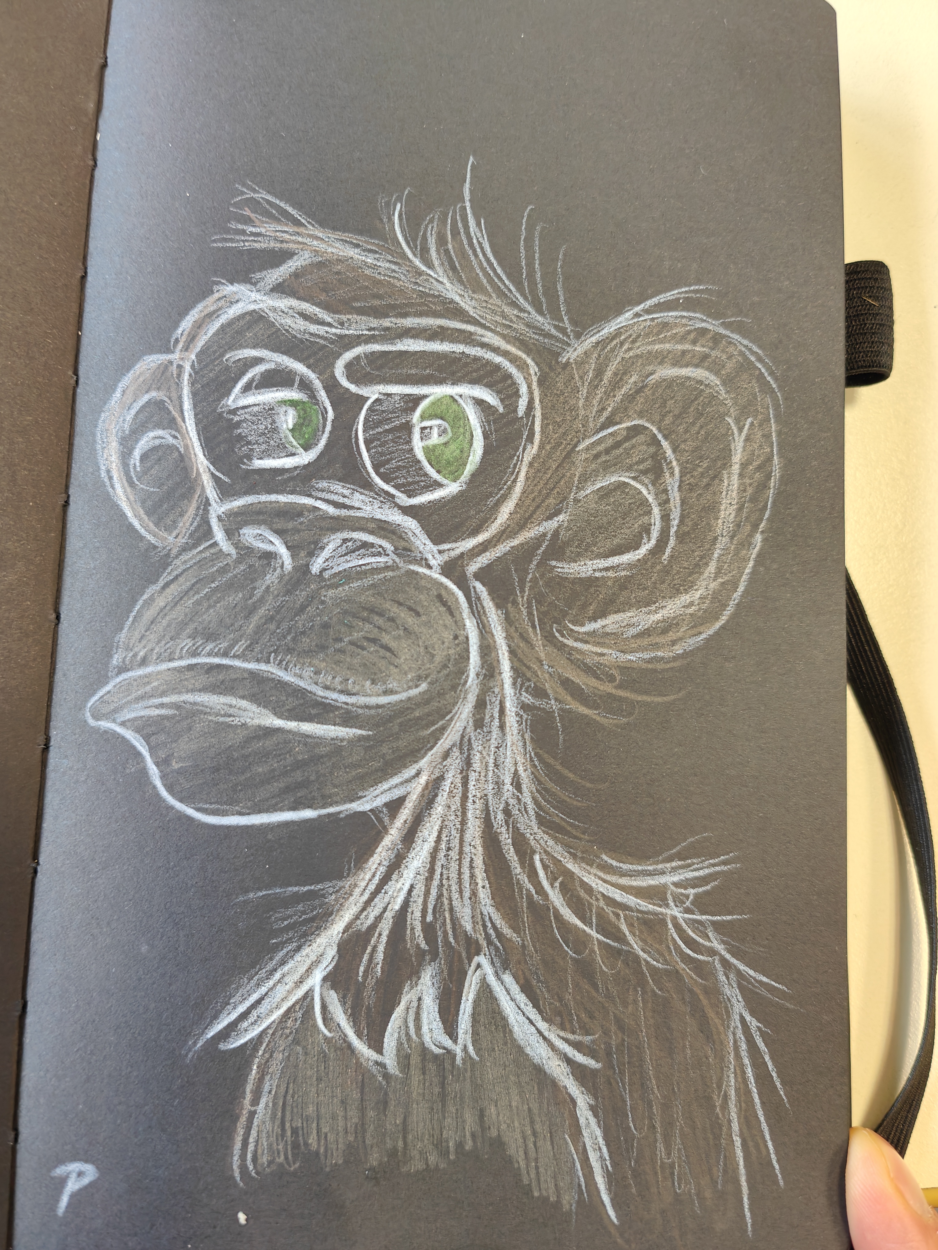 Just a playful monkey being its adorable self.