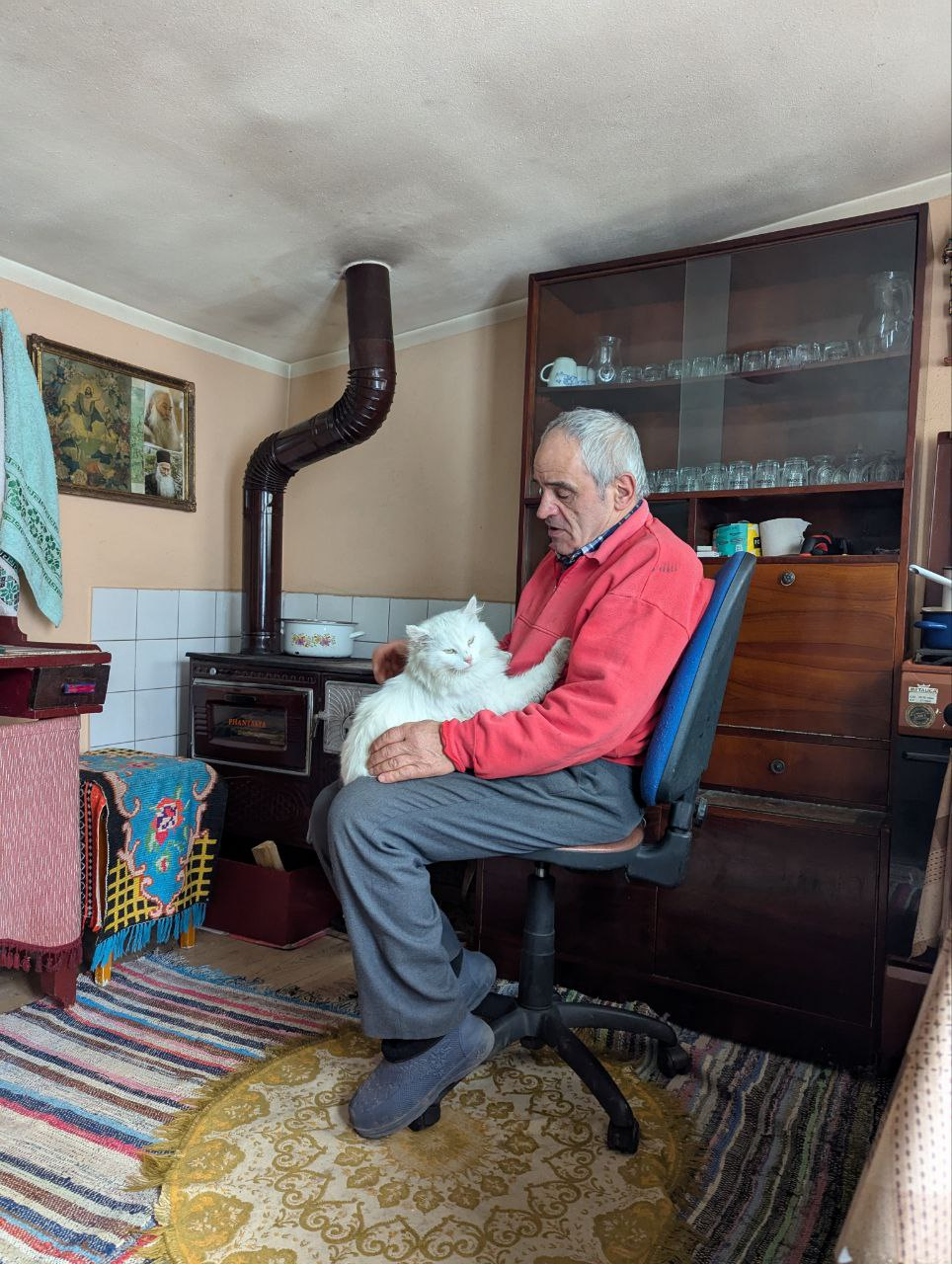 Grandpa's adorable moments with his cat