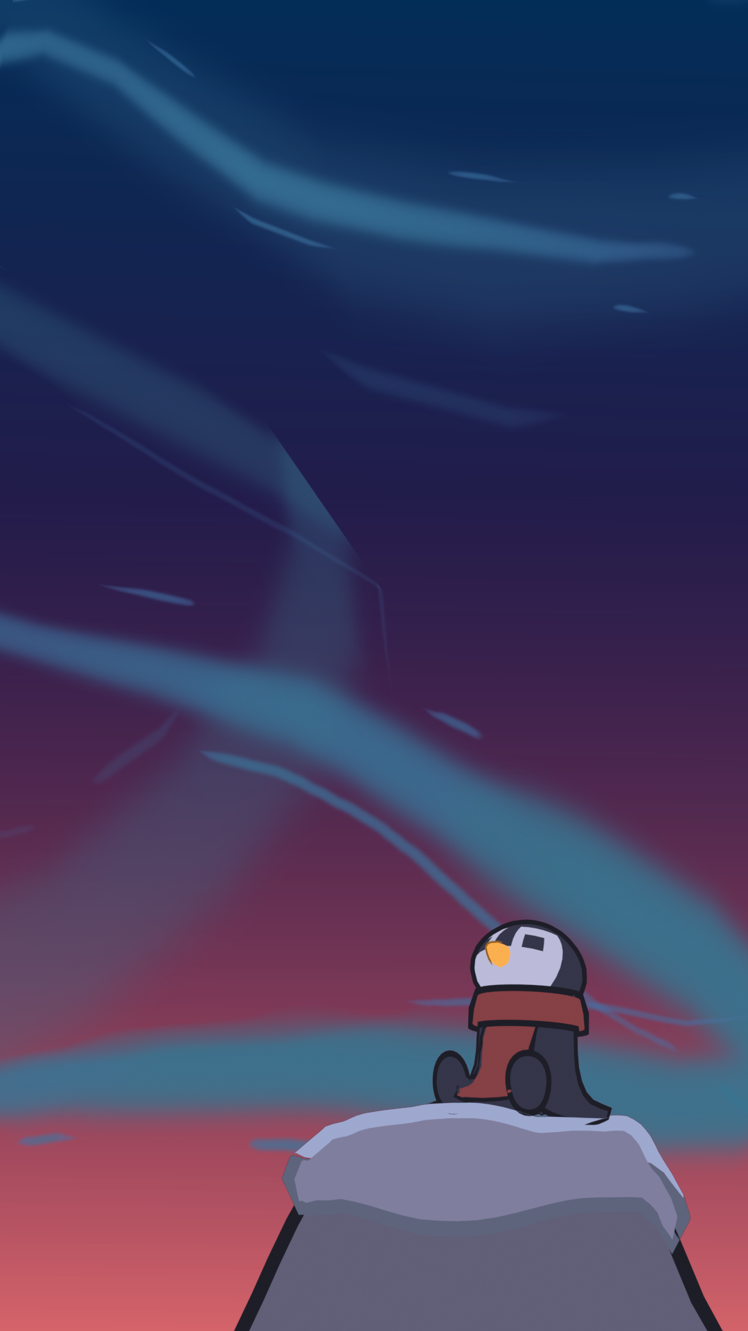 Witness the Southern Lights Alongside a Charming Penguin