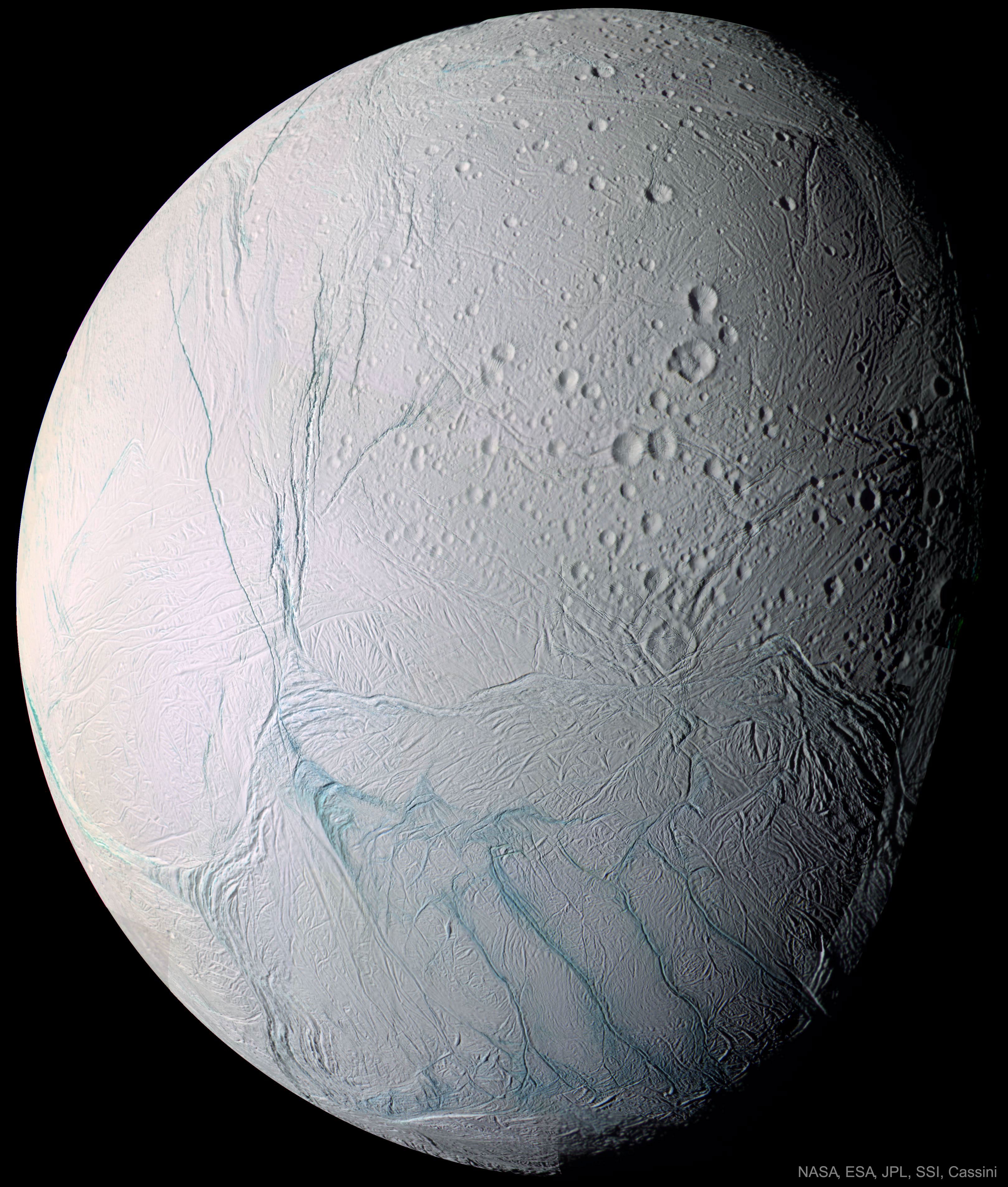 Stunning Fresh Tiger Stripes on Saturn's Enceladus