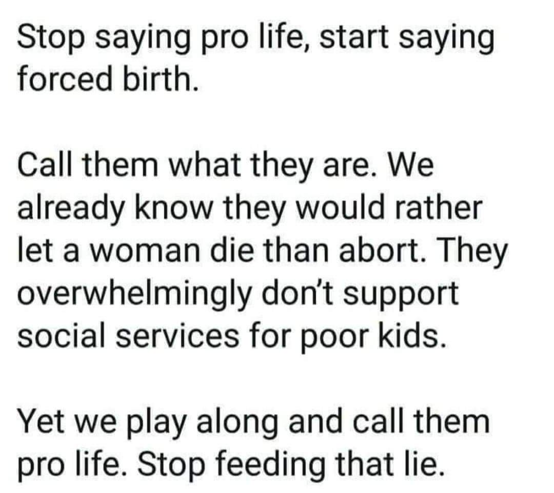 Forced Birth Is Not Pro-Life: Standing Firm Against Regression