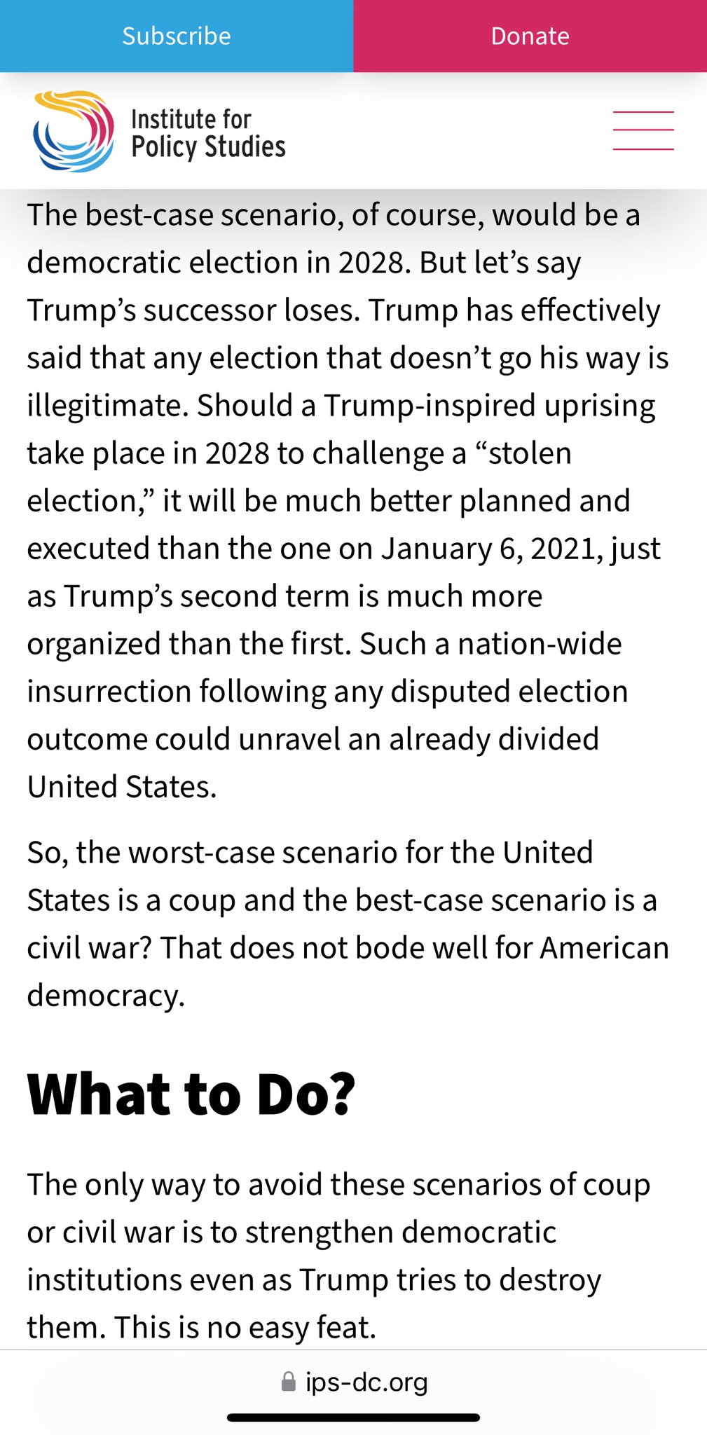 Will it be a coup or civil war in 2028? Mark your calendars!