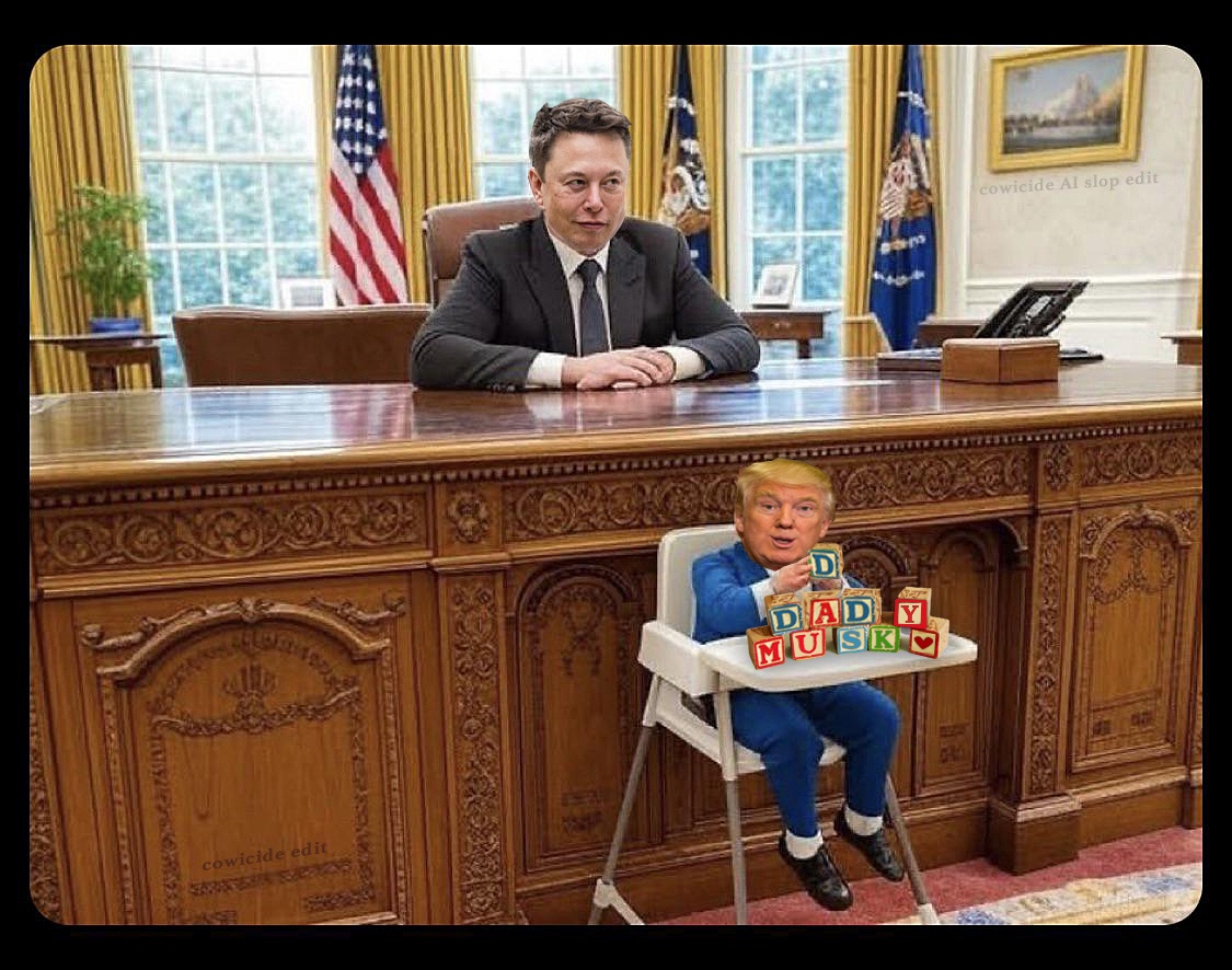 President Daddy Elon Musk and Baby Trump: A Hilarious Edit