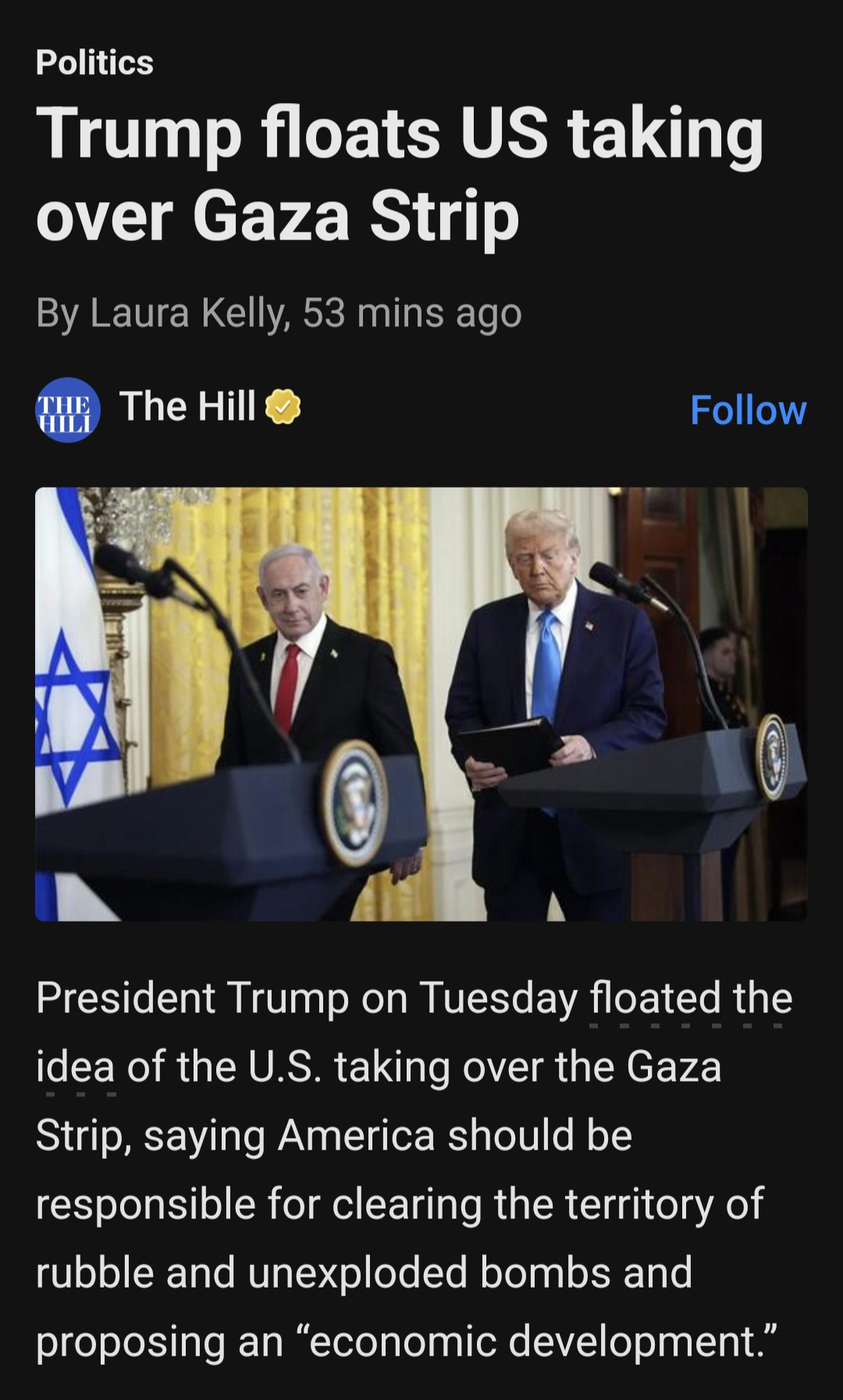 Trump's Ambitions to Take Over and Develop Gaza