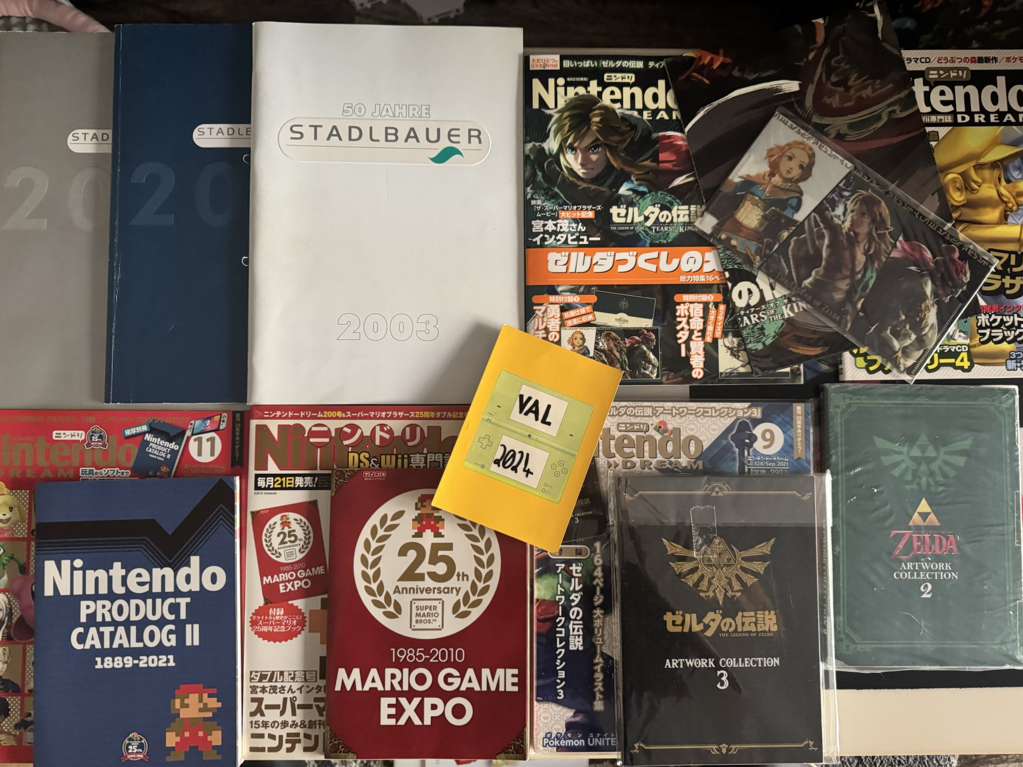 A nostalgic look back at Nintendo Dream, Nintendo Magazines, and Stadelbauer Product Catalogs from 2001 to 2003.
