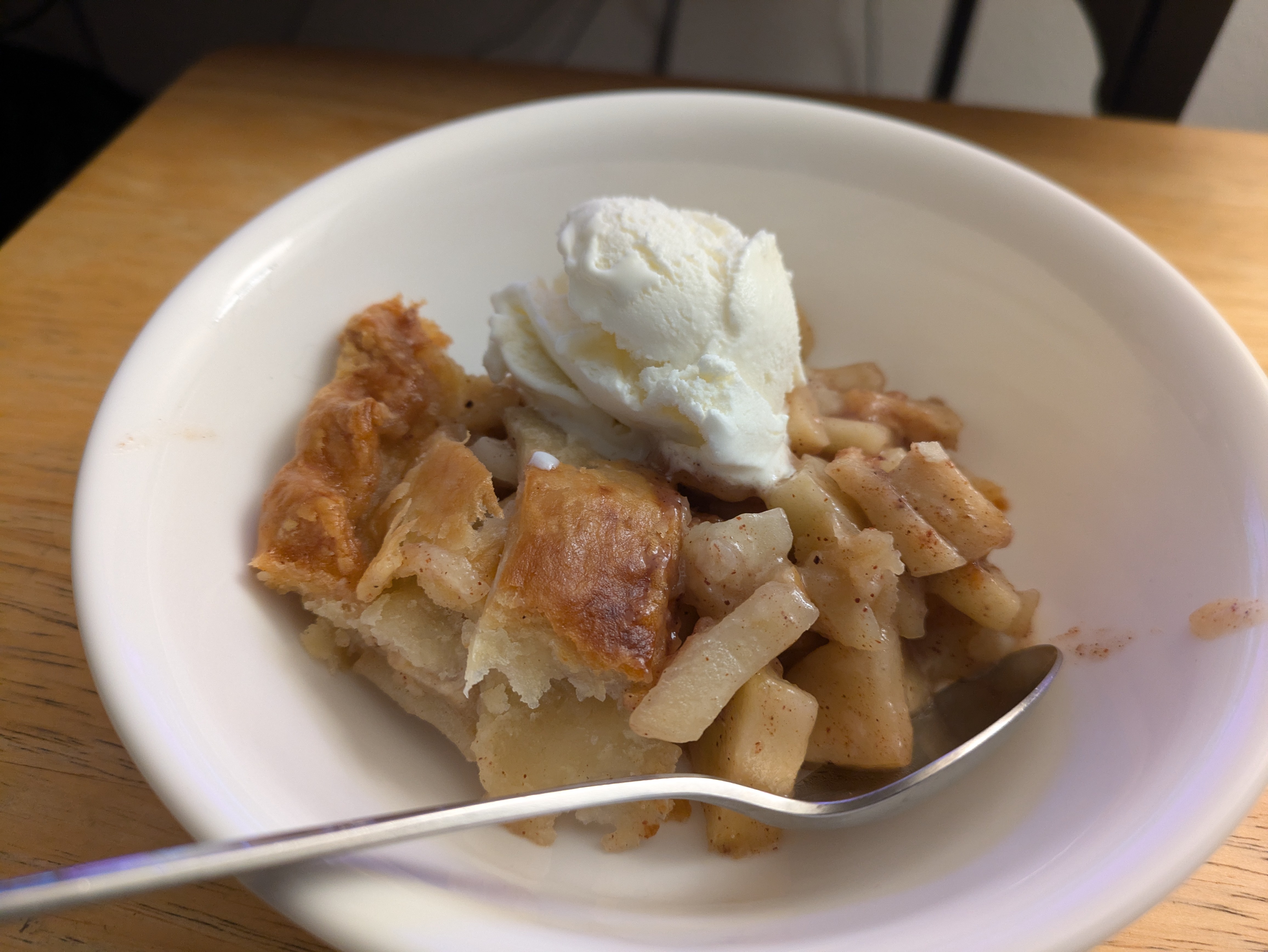 I baked a delicious apple pie and I'm proud of it!