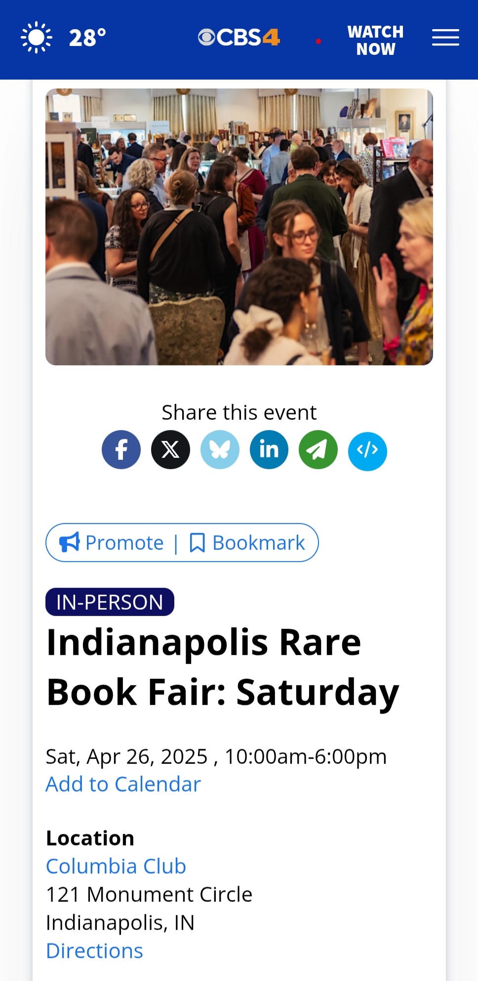 Calling All Book Lovers in Indiana!