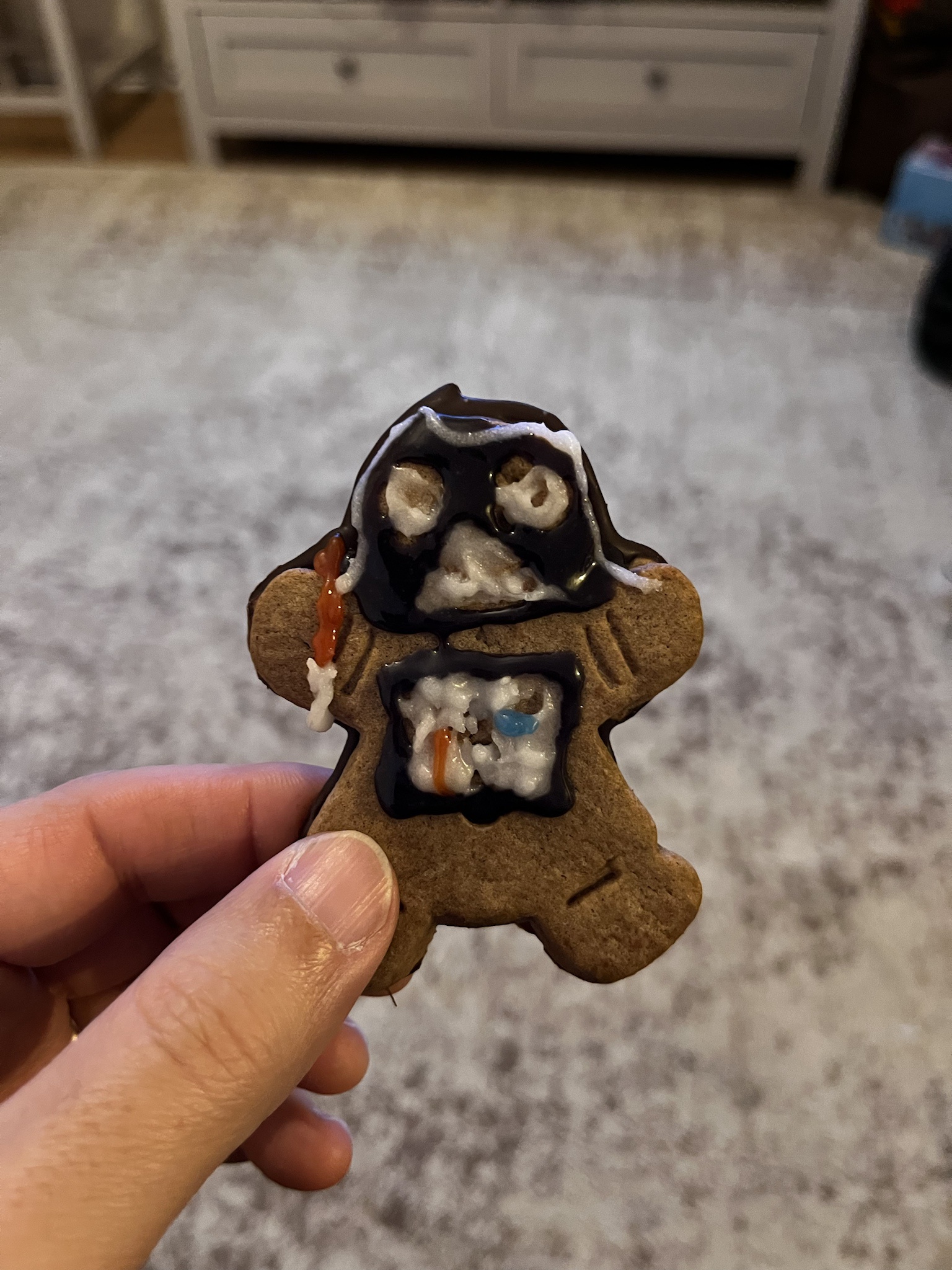 Darth Vader as a Gingerbread Man: A Sweet Twist