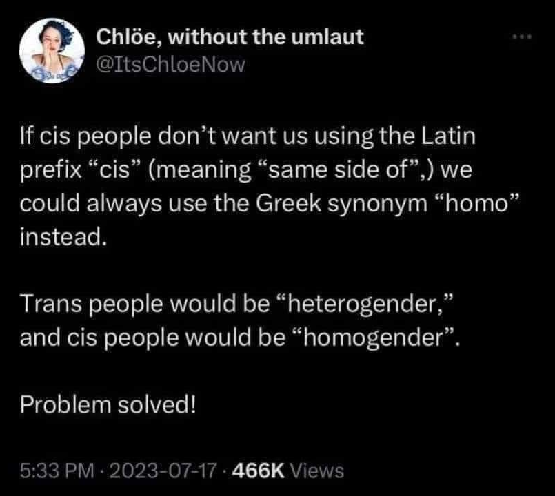 Trans or Cis: Let's Discuss!