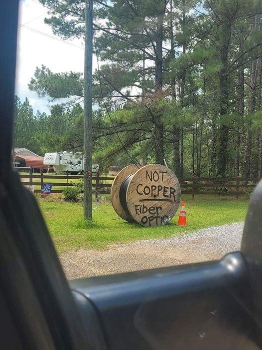 Imagine what a giant roll of copper would say!