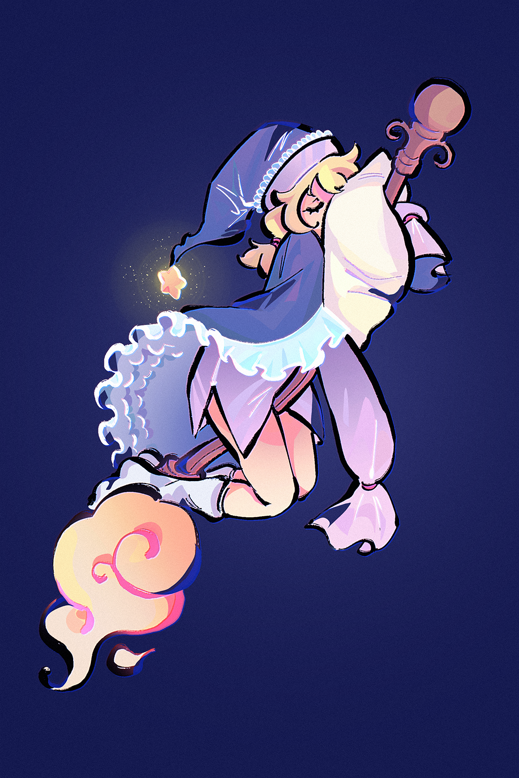 Inktober Day 31: The Sleepy Witch
