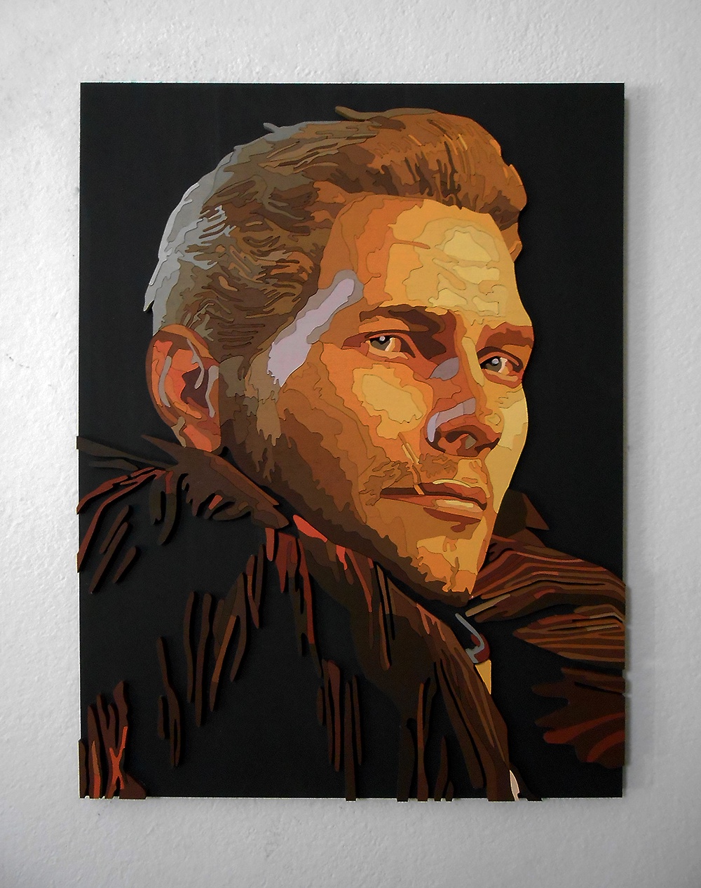 Proudly Presenting My Wooden Portrait of Cullen from Dragon Age!